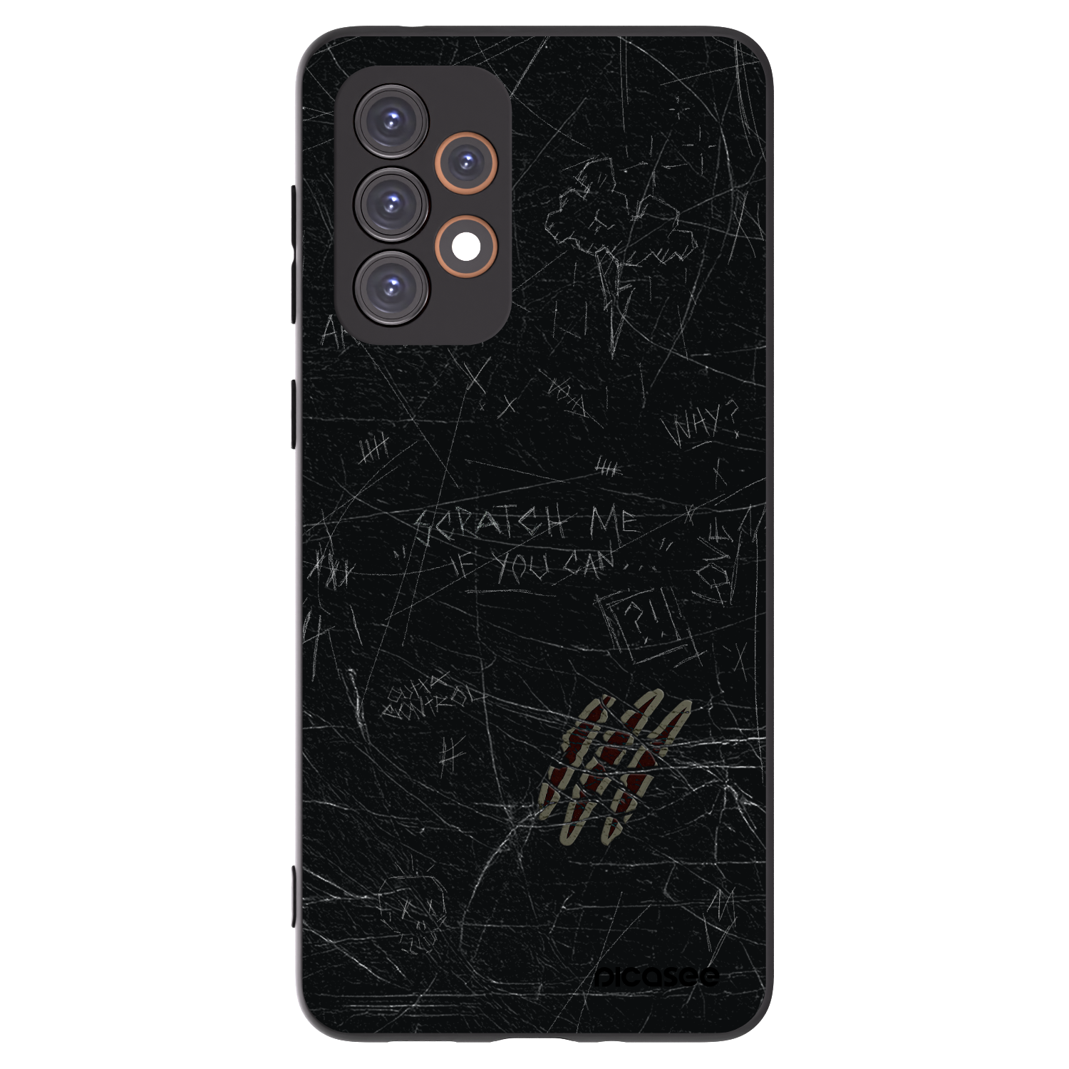 Picasee Μαύρη θήκη σιλικόνης για Samsung Galaxy A33 5G A336 - SCRATCH