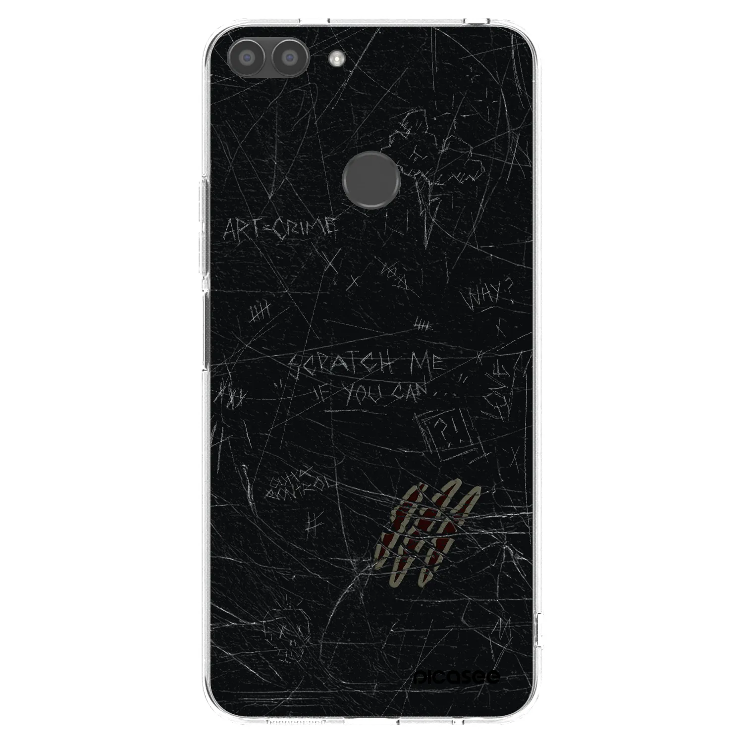 Picasee διαφανής θήκη σιλικόνης Huawei P Smart - SCRATCH