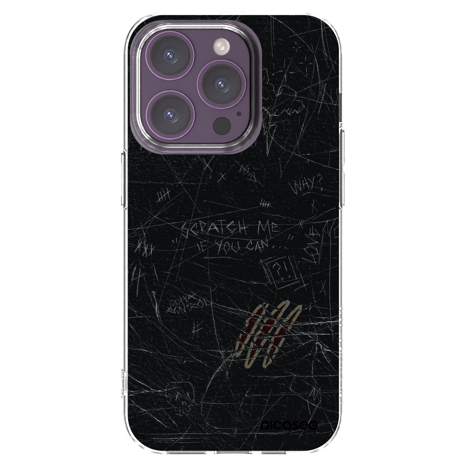 Picasee διαφανής θήκη σιλικόνης Apple iPhone 14 Pro - SCRATCH