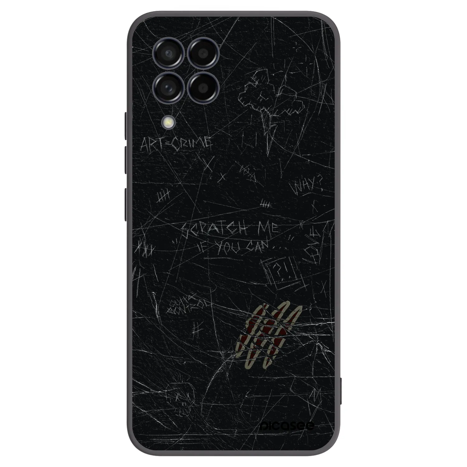 Picasee Μαύρη θήκη σιλικόνης για Samsung Galaxy M53 5G - SCRATCH