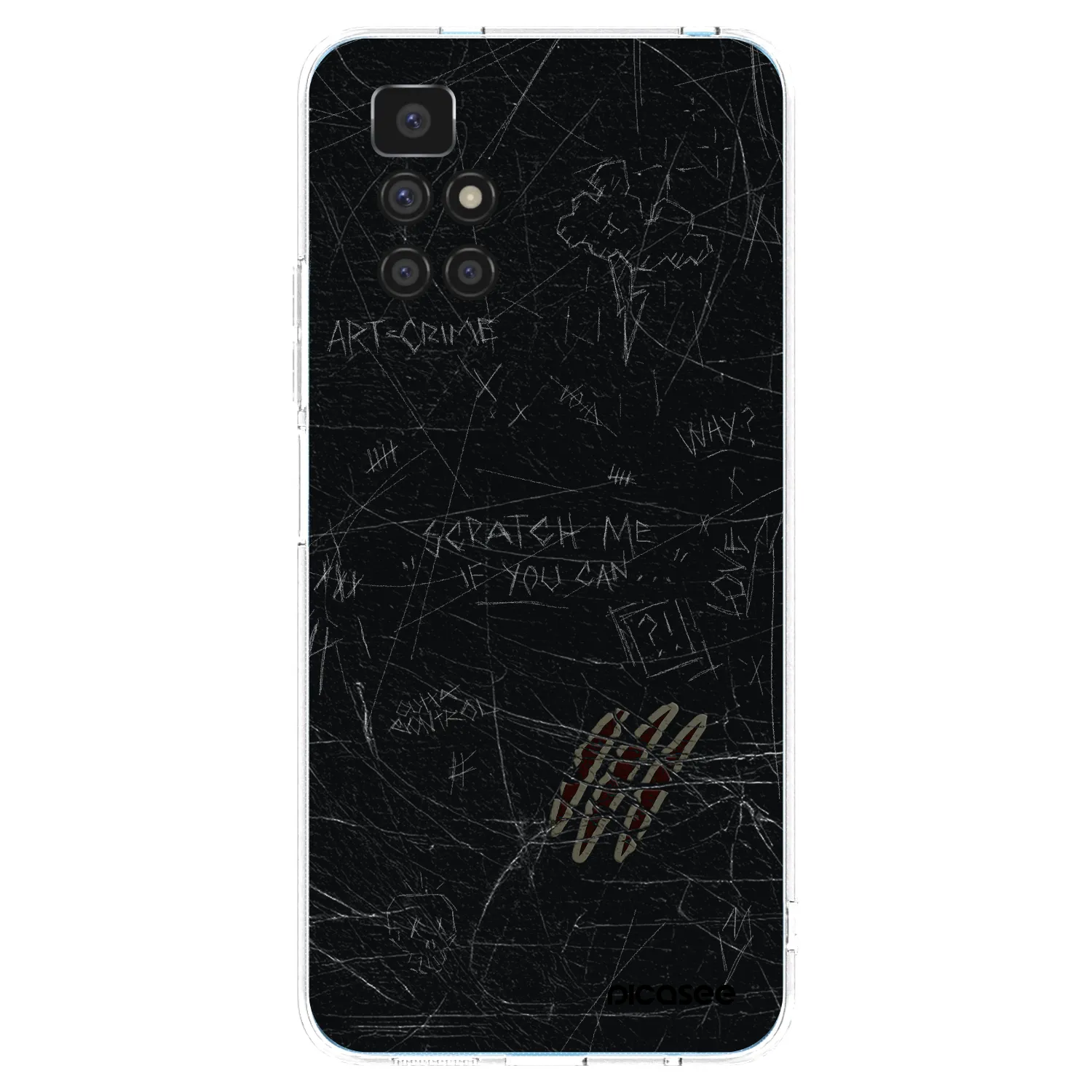 Picasee διαφανής θήκη σιλικόνης Xiaomi Redmi 10 (2022) - SCRATCH