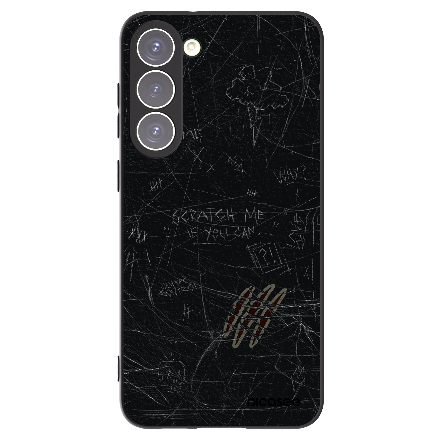 Picasee Μαύρη θήκη σιλικόνης για Samsung Galaxy S23+ 5G - SCRATCH