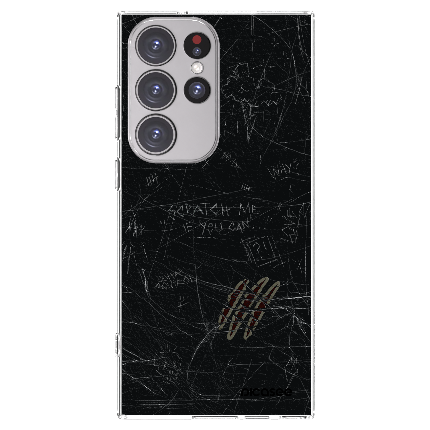 Picasee διαφανής θήκη σιλικόνης Samsung Galaxy S23 Ultra 5G - SCRATCH