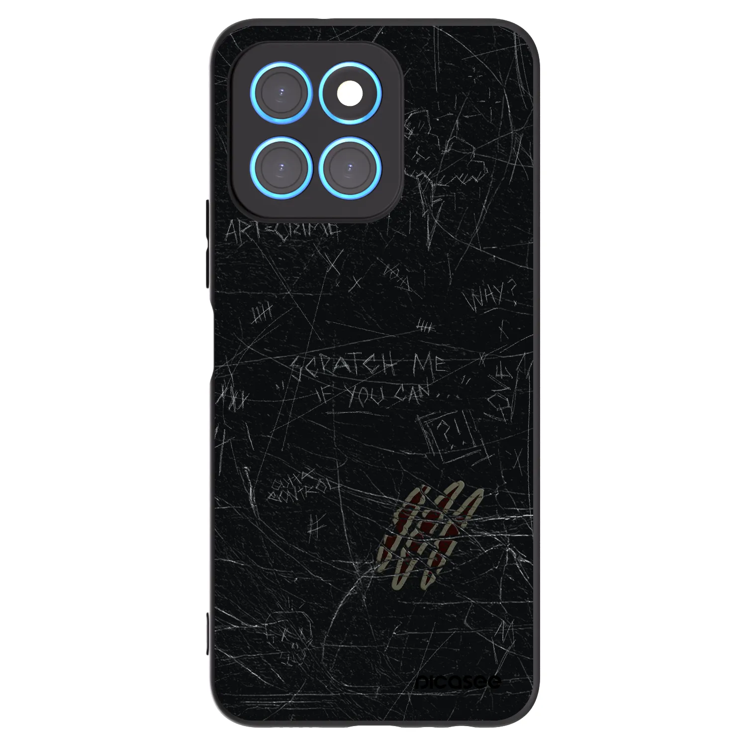 Picasee Μαύρη θήκη σιλικόνης για Honor X6 - SCRATCH