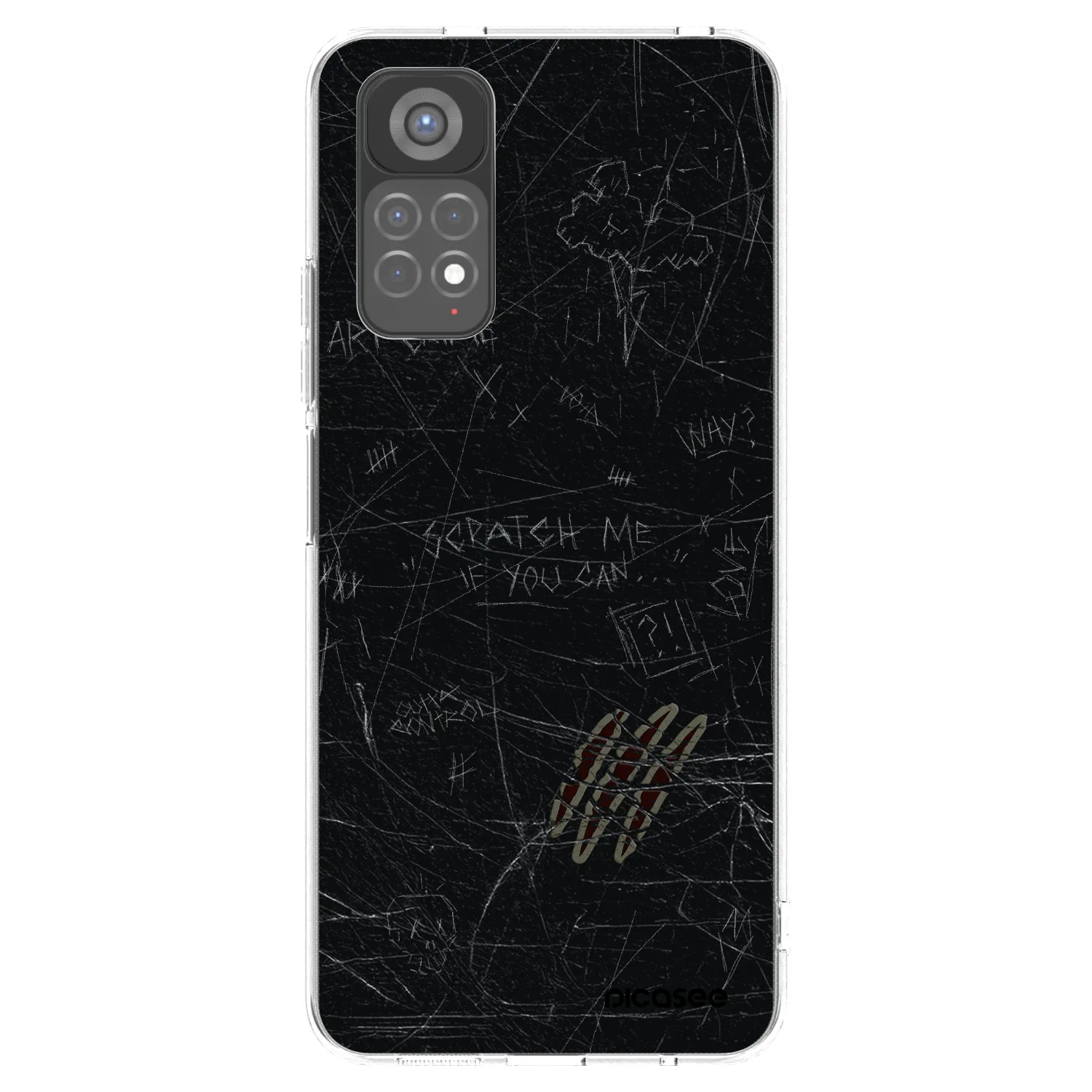 Picasee διαφανής θήκη σιλικόνης Xiaomi Redmi Note 11S 5G - SCRATCH