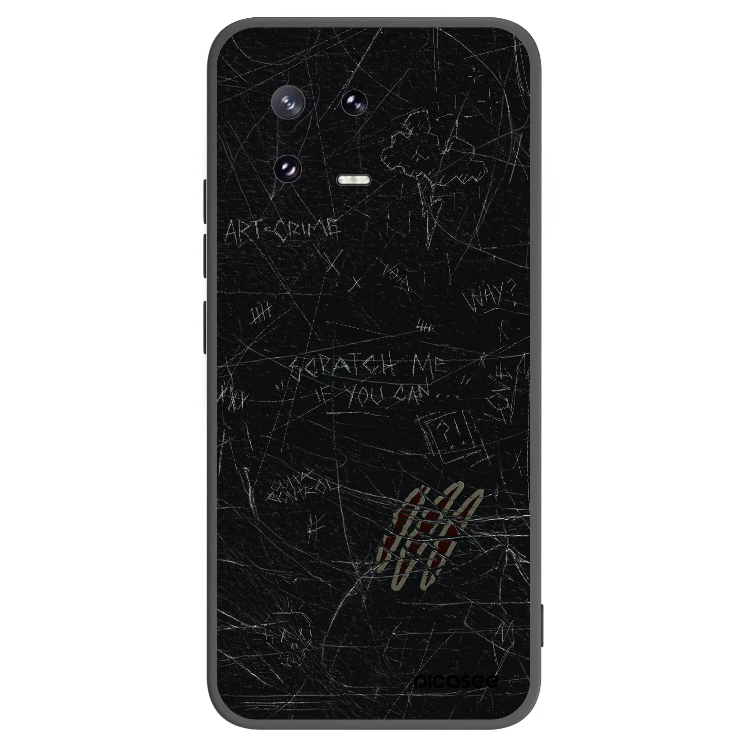 Picasee Μαύρη θήκη σιλικόνης για Xiaomi 13 Pro - SCRATCH