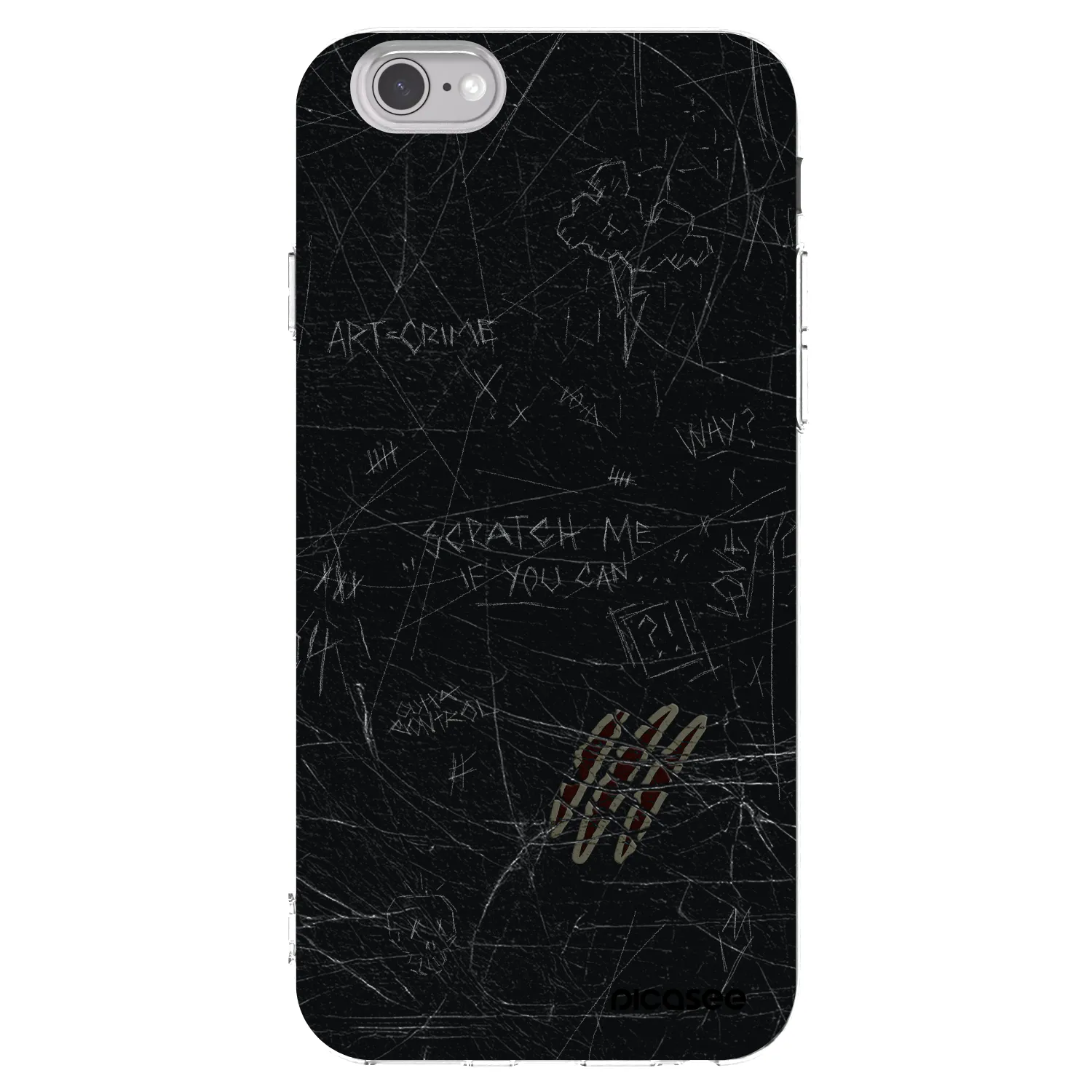 Picasee διαφανής θήκη σιλικόνης Apple iPhone 6/6S - SCRATCH
