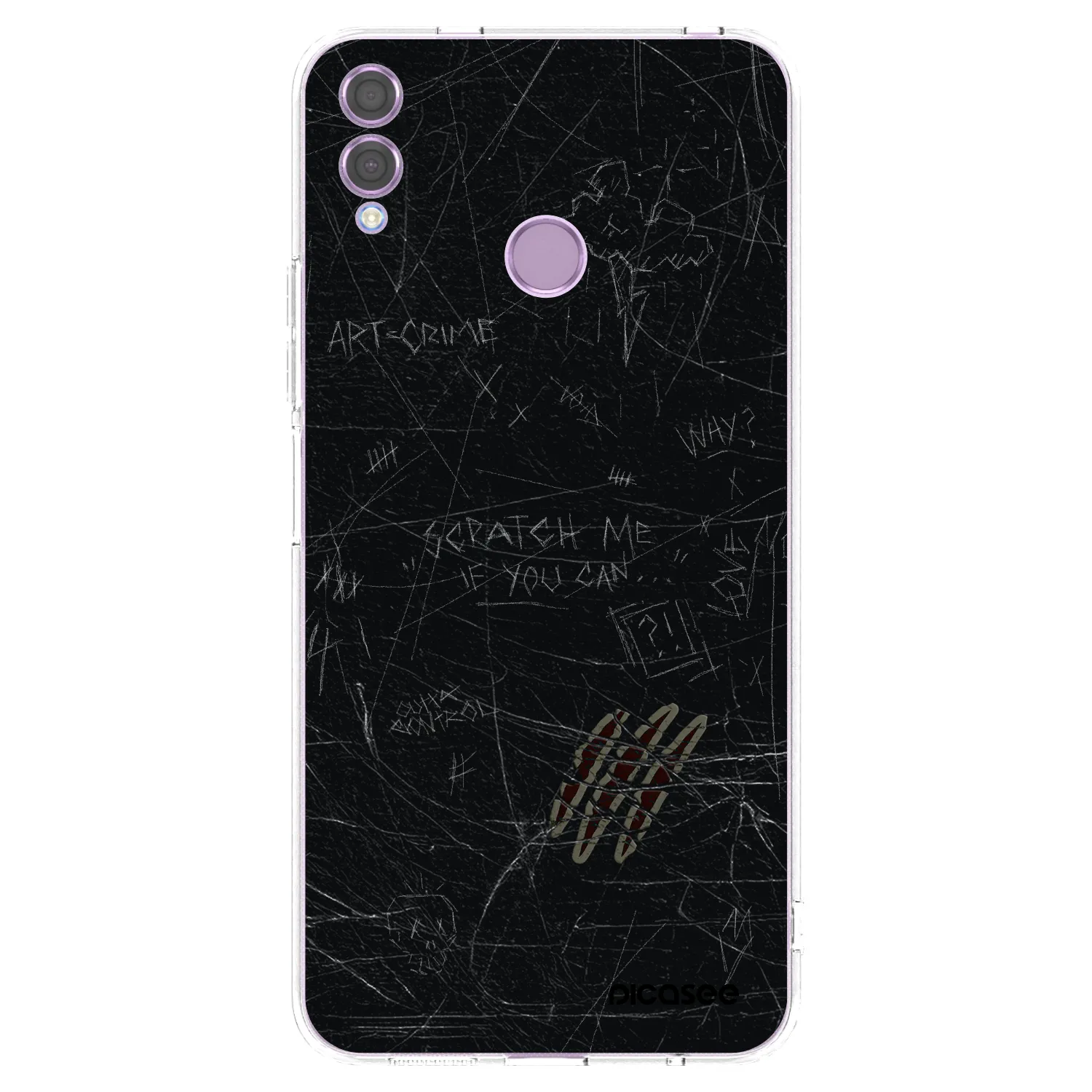 Picasee διαφανής θήκη σιλικόνης Honor 8X - SCRATCH