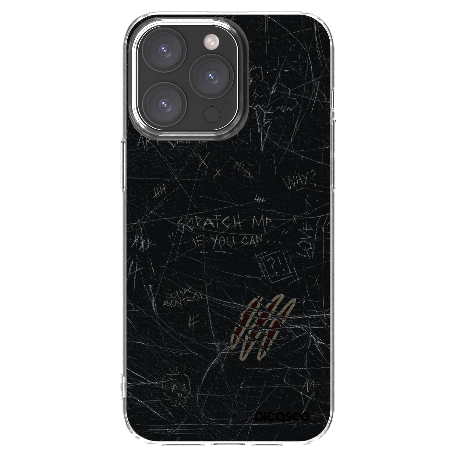 Picasee διαφανής θήκη σιλικόνης Apple iPhone 15 Pro Max - SCRATCH