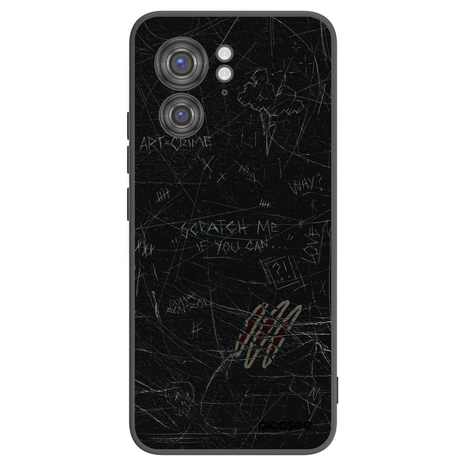 Picasee Μαύρη θήκη σιλικόνης για Motorola Edge 40 - SCRATCH