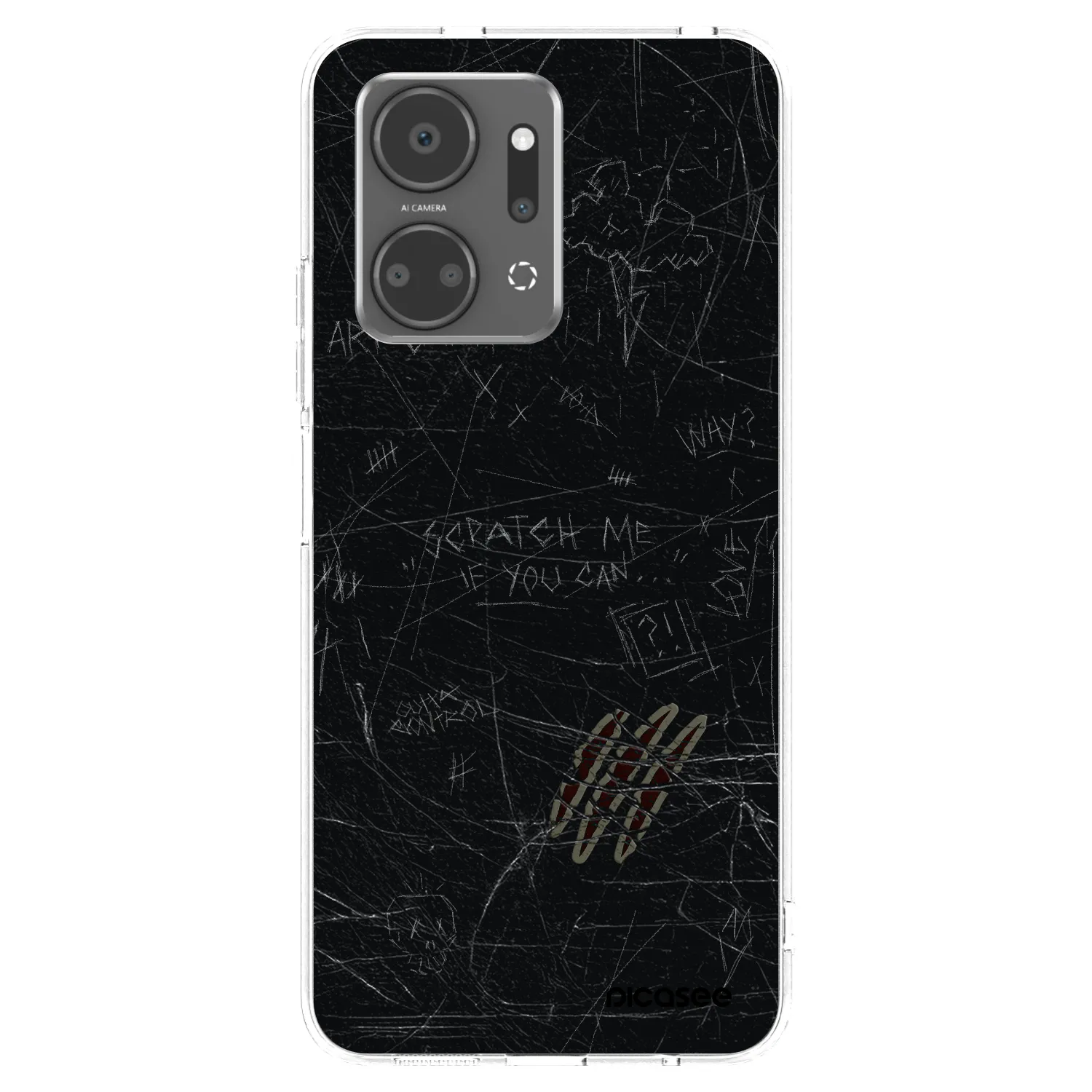 Picasee διαφανής θήκη σιλικόνης Honor X7a - SCRATCH