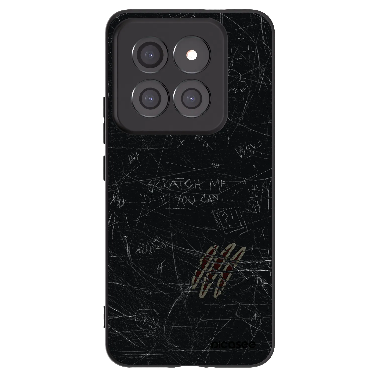 Picasee Μαύρη θήκη σιλικόνης για Xiaomi 14 Pro - SCRATCH