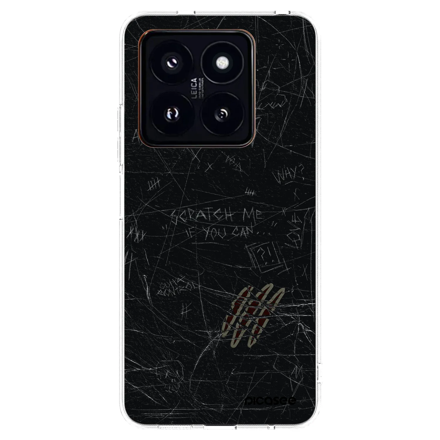 Picasee διαφανής θήκη σιλικόνης Xiaomi 14 Pro - SCRATCH