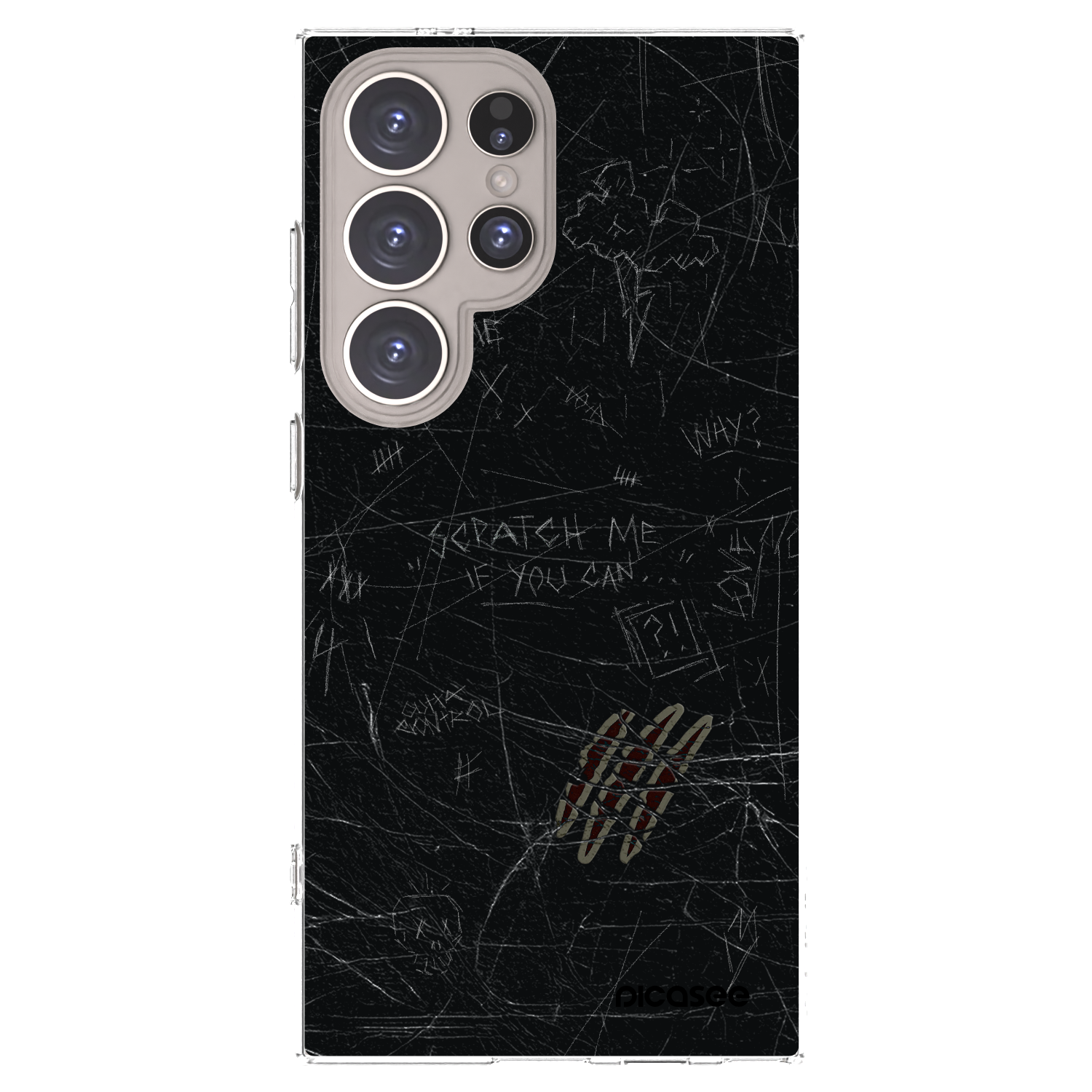 Picasee διαφανής θήκη σιλικόνης Samsung Galaxy S24 Ultra S928B 5G - SCRATCH