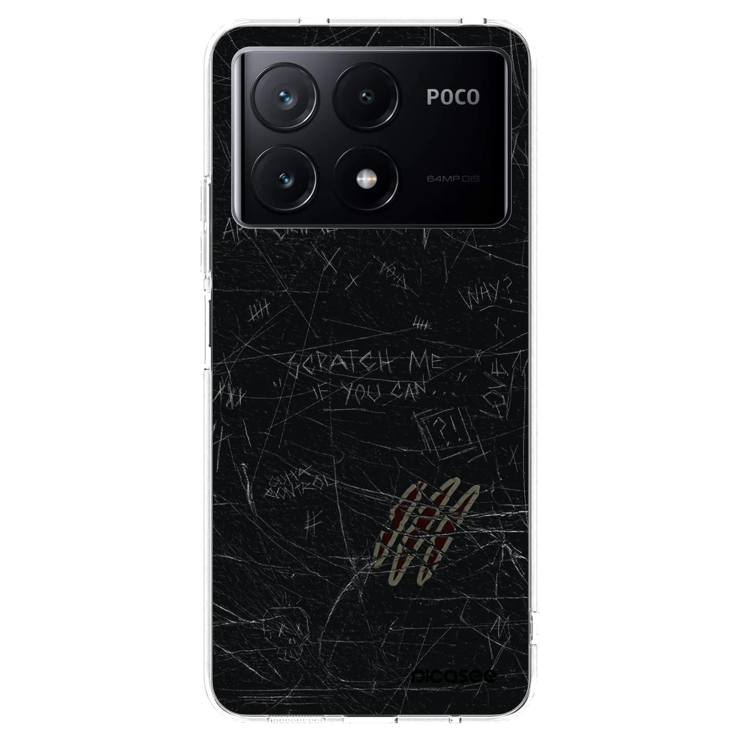 Picasee διαφανής θήκη σιλικόνης Xiaomi Poco X6 Pro - SCRATCH