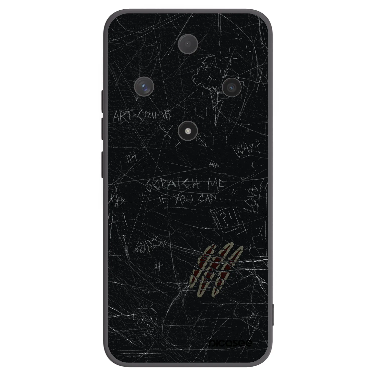 Picasee Μαύρη θήκη σιλικόνης για Honor Magic6 Lite 5G - SCRATCH