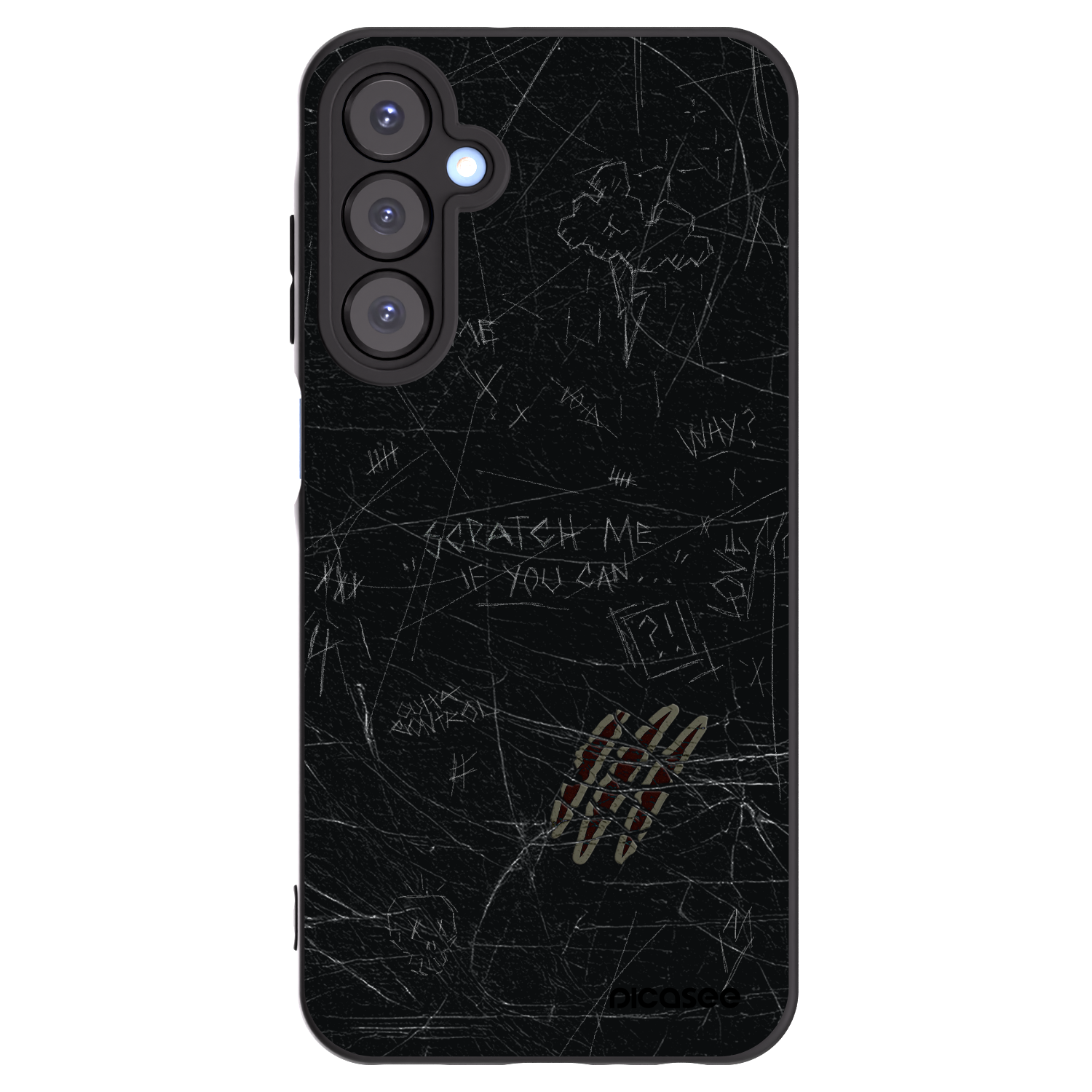 Picasee Μαύρη θήκη σιλικόνης για Samsung Galaxy A25 A256B 5G - SCRATCH