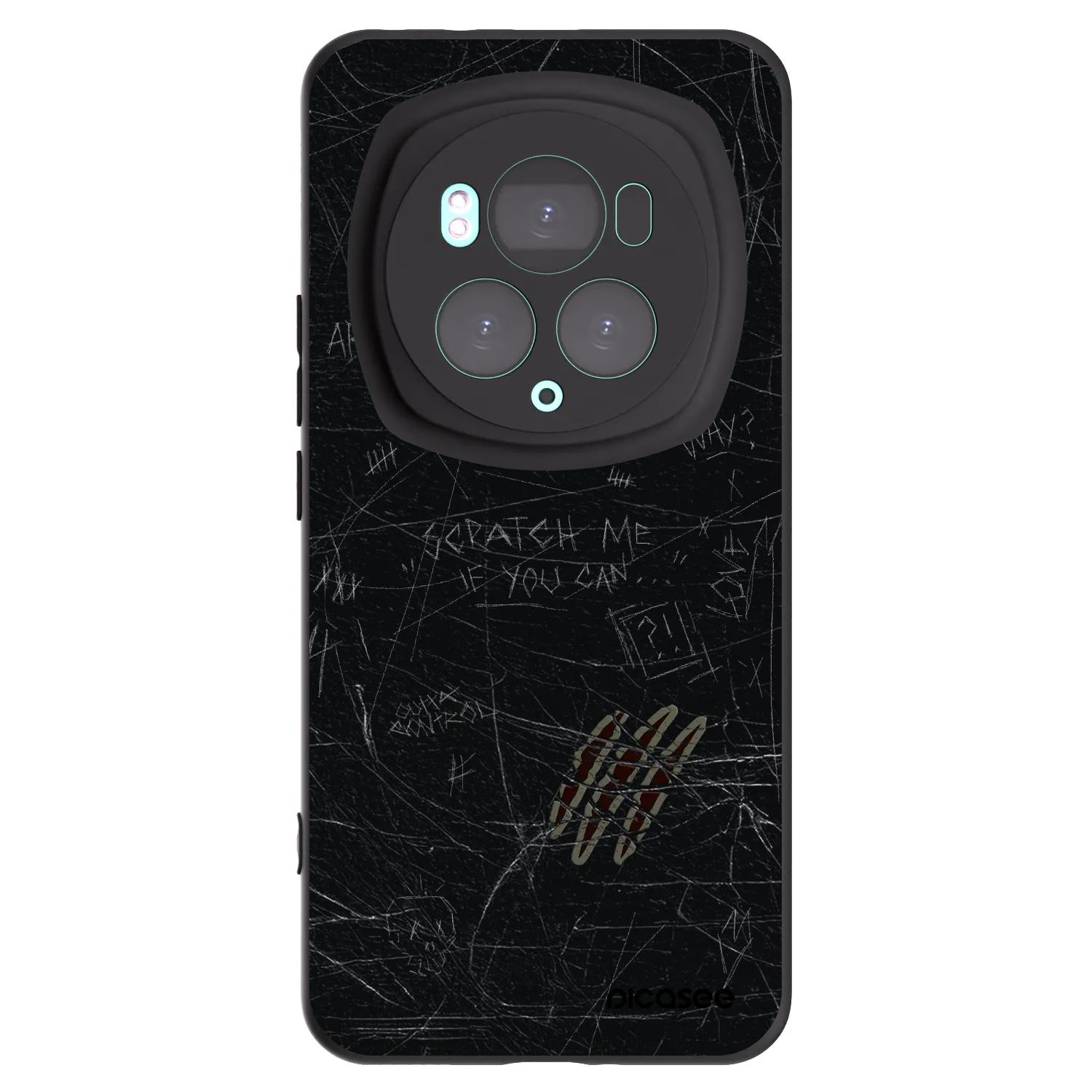 Picasee Μαύρη θήκη σιλικόνης για Honor Magic6 Pro - SCRATCH