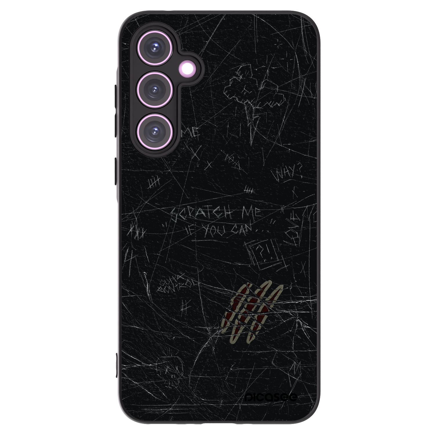 Picasee Μαύρη θήκη σιλικόνης για Samsung Galaxy A35 5G A356B - SCRATCH