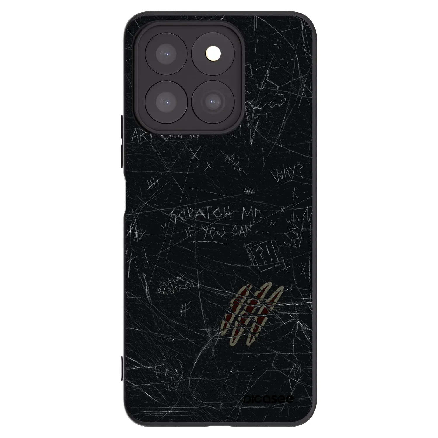 Picasee Μαύρη θήκη σιλικόνης για Honor X8b - SCRATCH