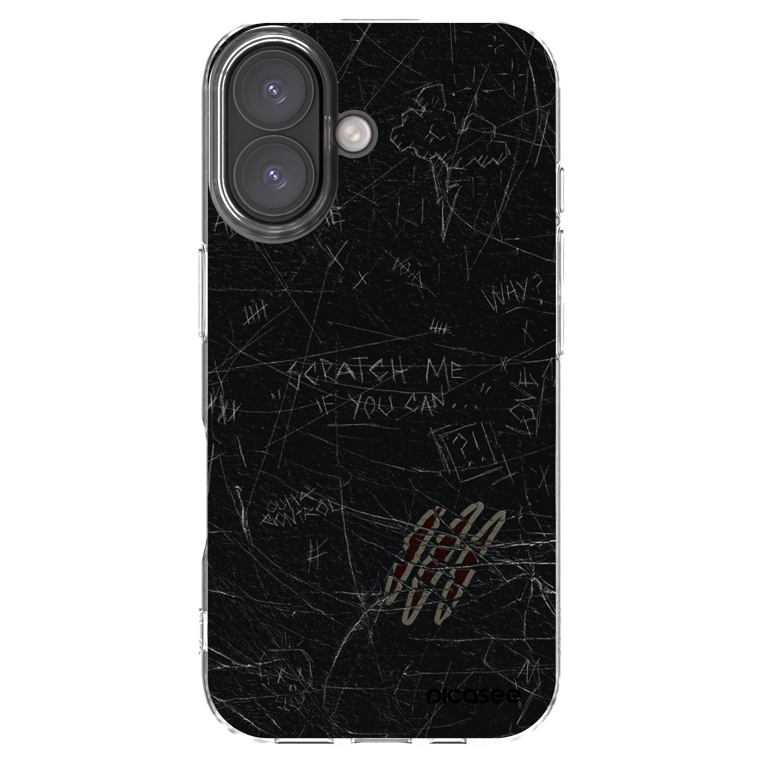 Picasee διαφανής θήκη σιλικόνης Apple iPhone 16 - SCRATCH