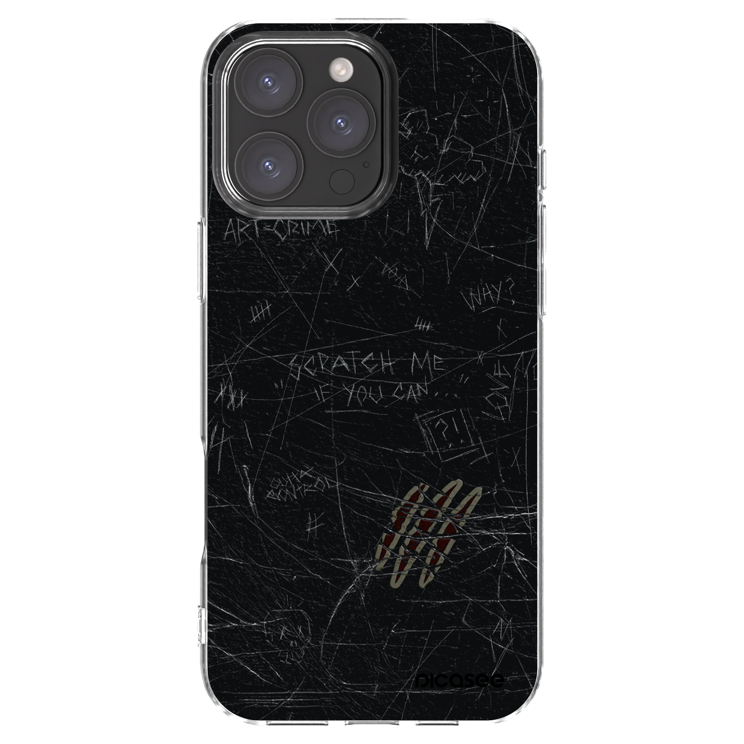 Picasee διαφανής θήκη σιλικόνης Apple iPhone 16 Pro Max - SCRATCH