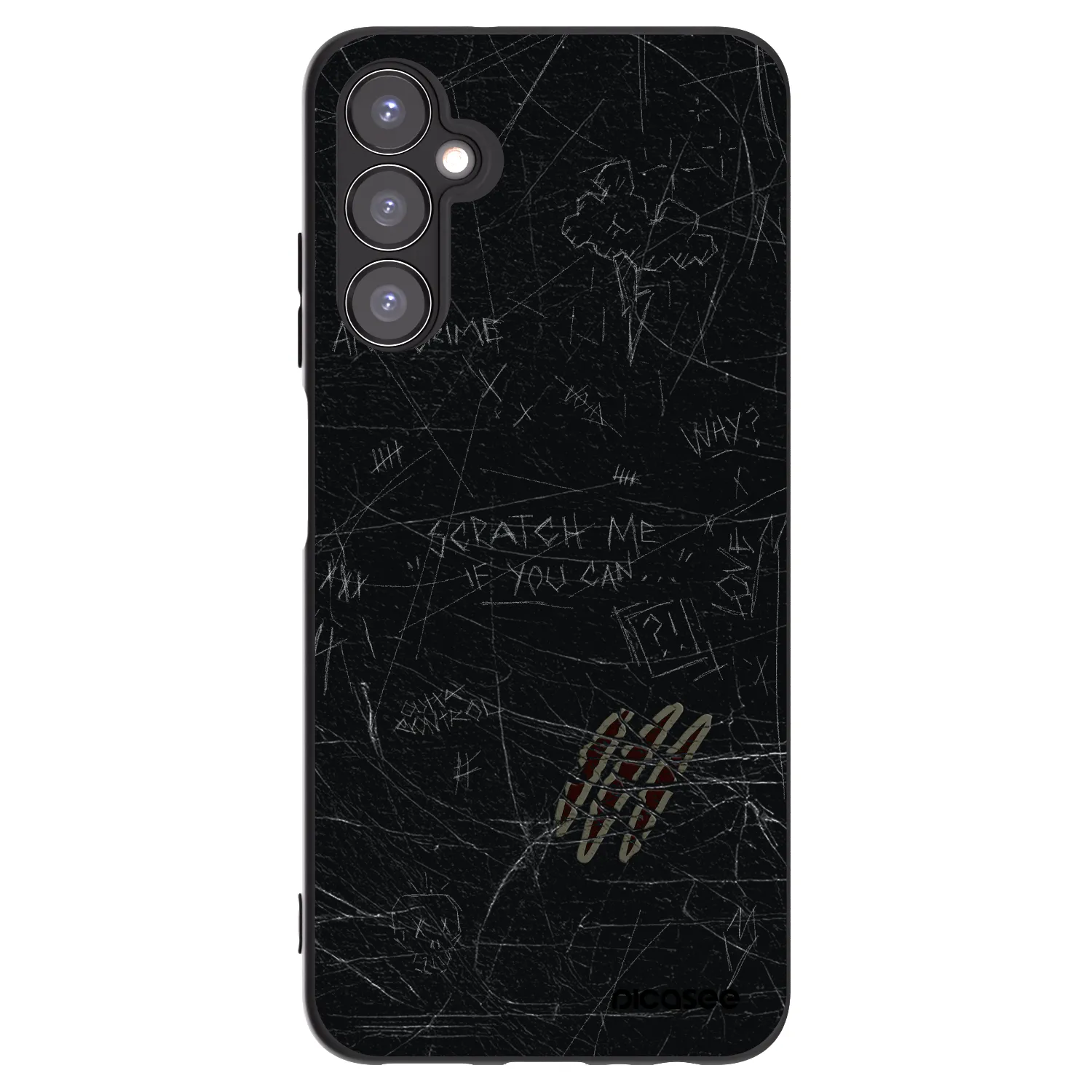 Picasee Μαύρη θήκη σιλικόνης για Samsung Galaxy A05s A057G - SCRATCH
