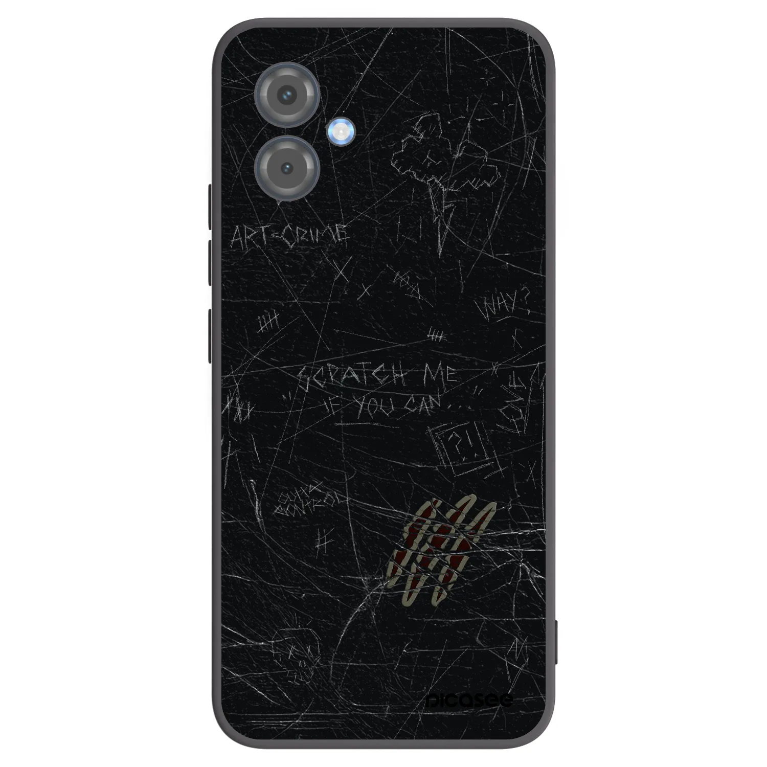 Picasee Μαύρη θήκη σιλικόνης για Motorola Moto G14 - SCRATCH