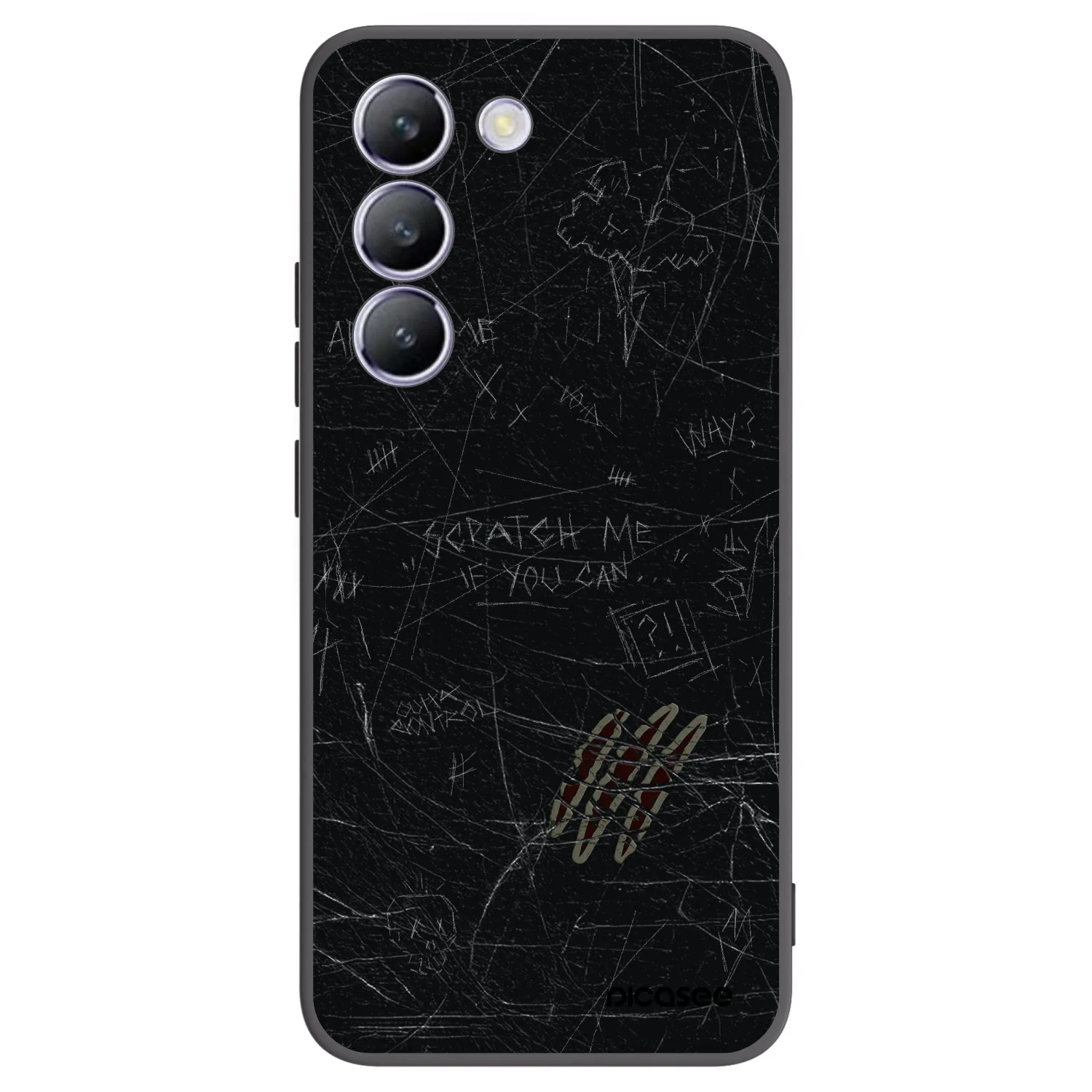 Picasee Μαύρη θήκη σιλικόνης για Vivo V40 SE 5G - SCRATCH