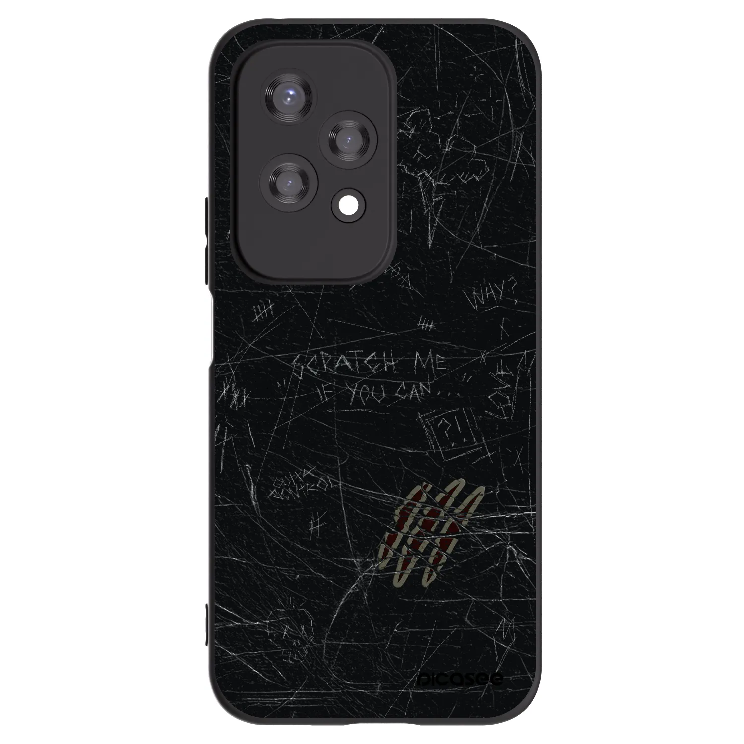 Picasee Μαύρη θήκη σιλικόνης για Honor 200 Lite - SCRATCH