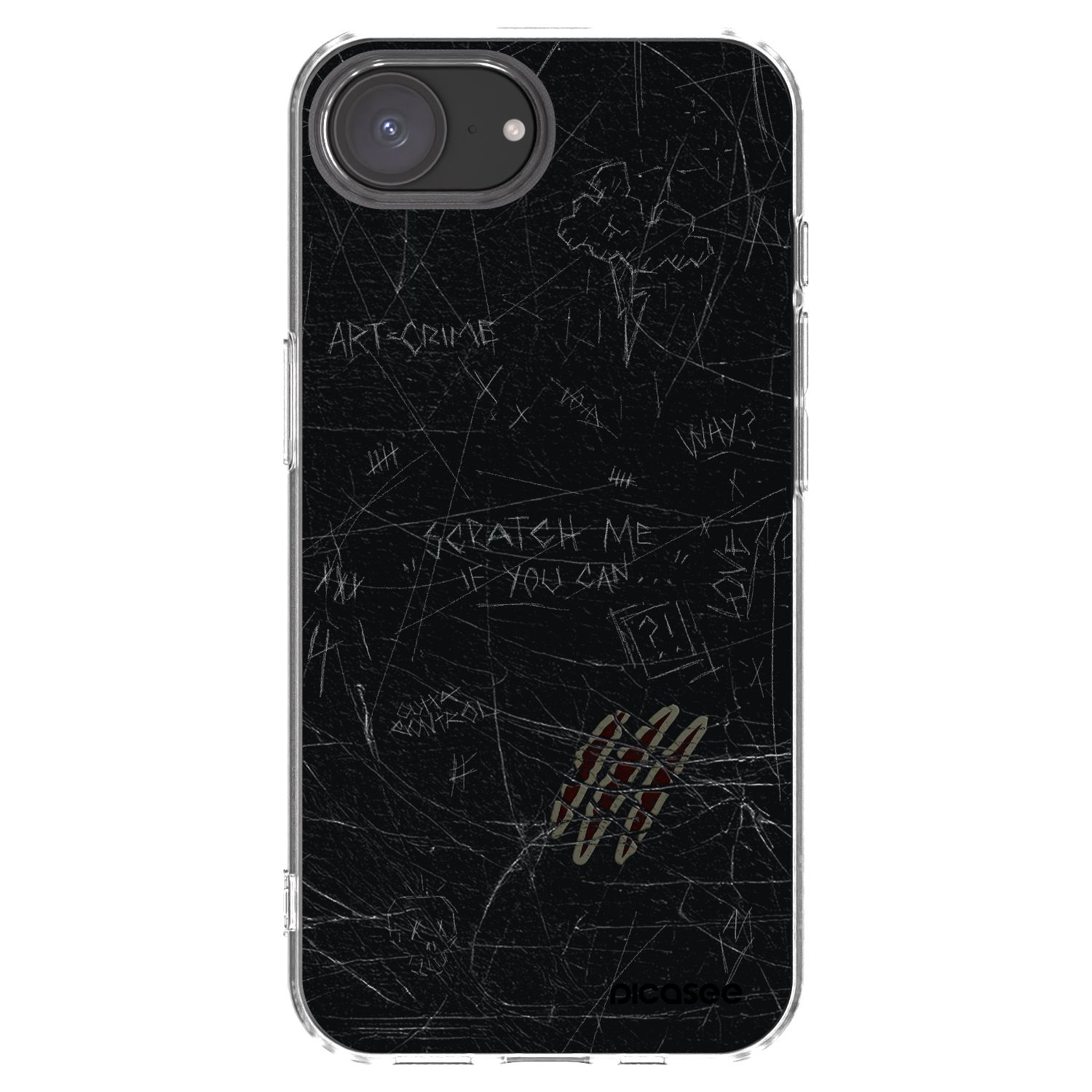 Picasee διαφανής θήκη σιλικόνης Apple iPhone 16e - SCRATCH