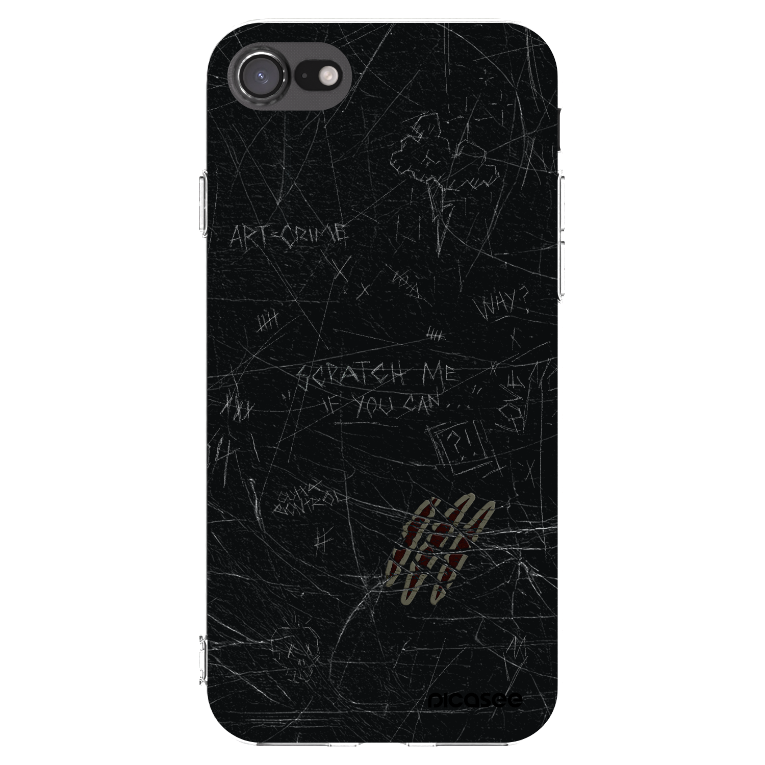Picasee διαφανής θήκη σιλικόνης Apple iPhone 7 - SCRATCH