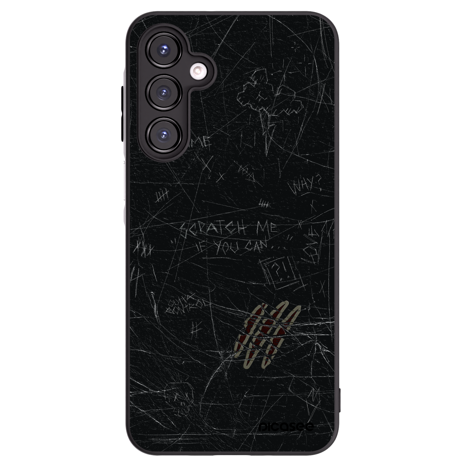 Picasee Μαύρη θήκη σιλικόνης για Samsung Galaxy A16 5G - SCRATCH