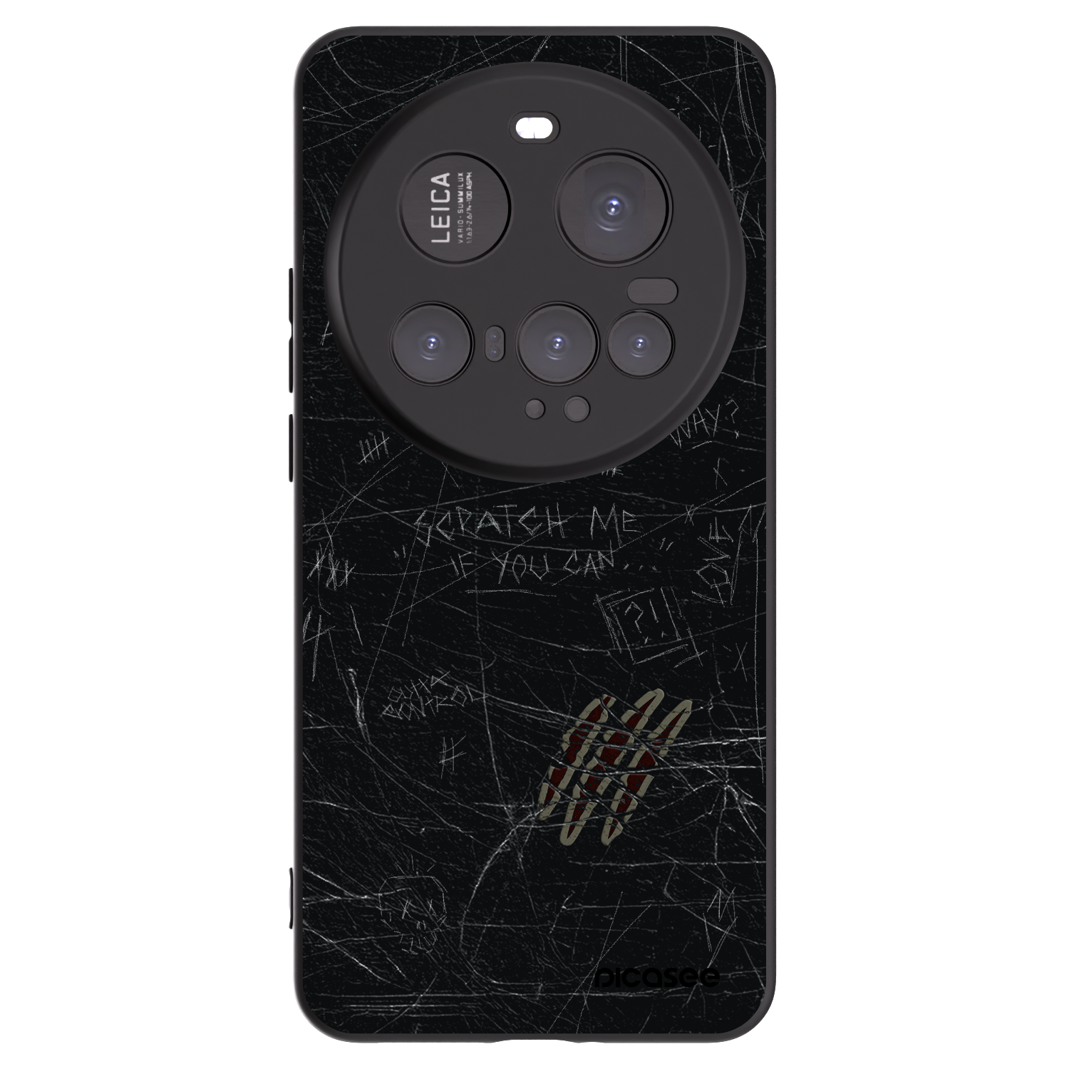 Picasee Μαύρη θήκη σιλικόνης για Xiaomi 15 Ultra - SCRATCH