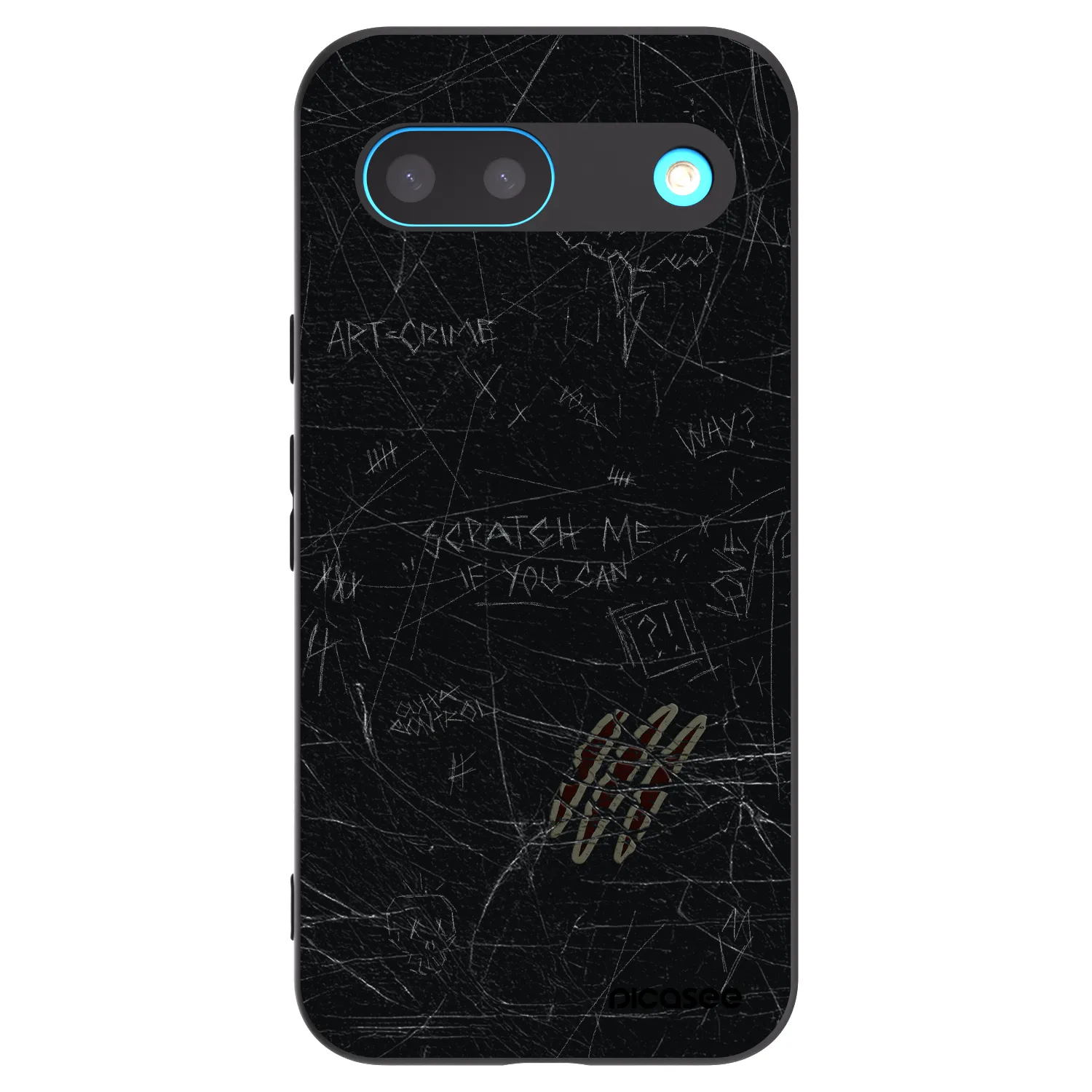 Picasee Μαύρη θήκη σιλικόνης για Google Pixel 8 - SCRATCH