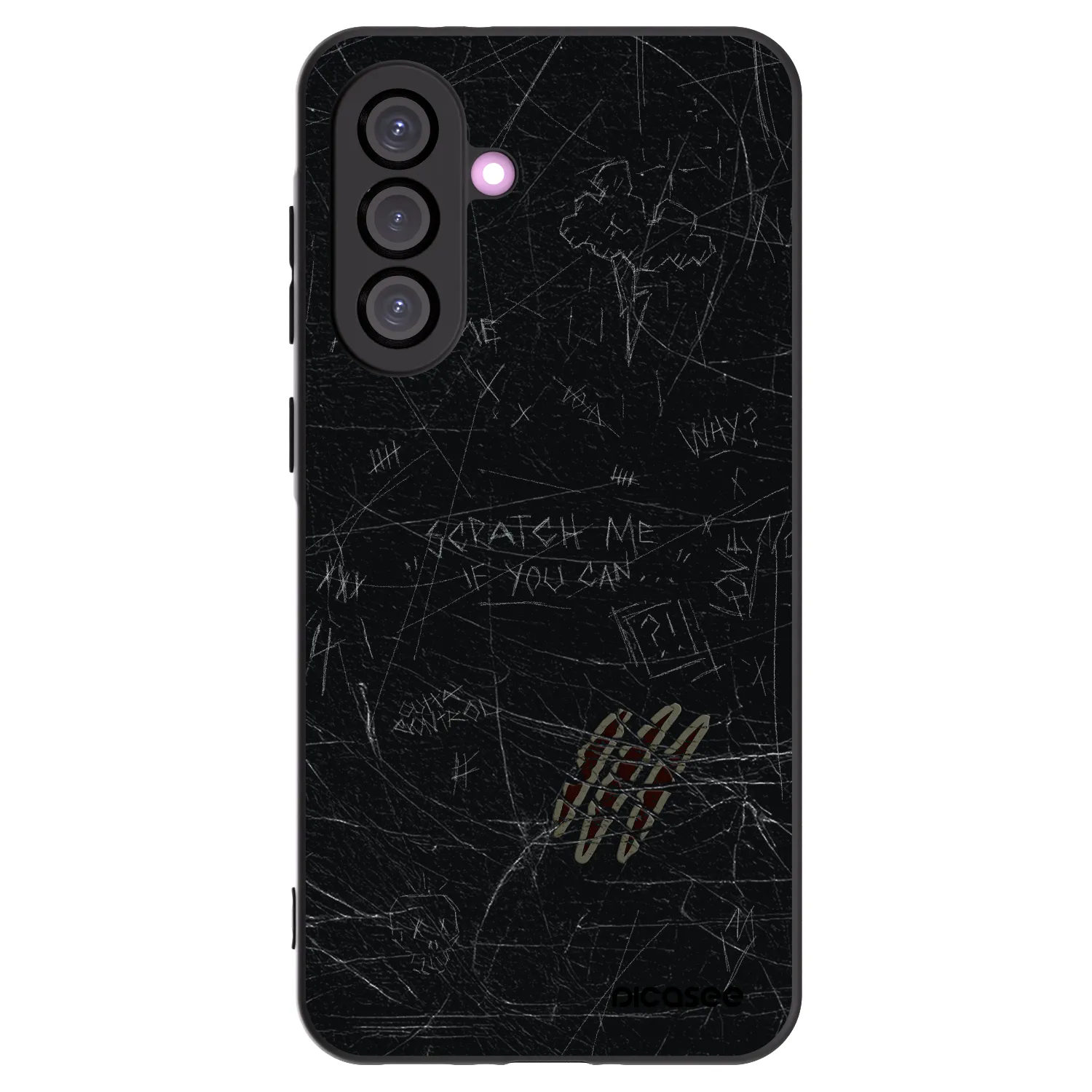Picasee Μαύρη θήκη σιλικόνης για Samsung Galaxy A56 5G A566B - SCRATCH