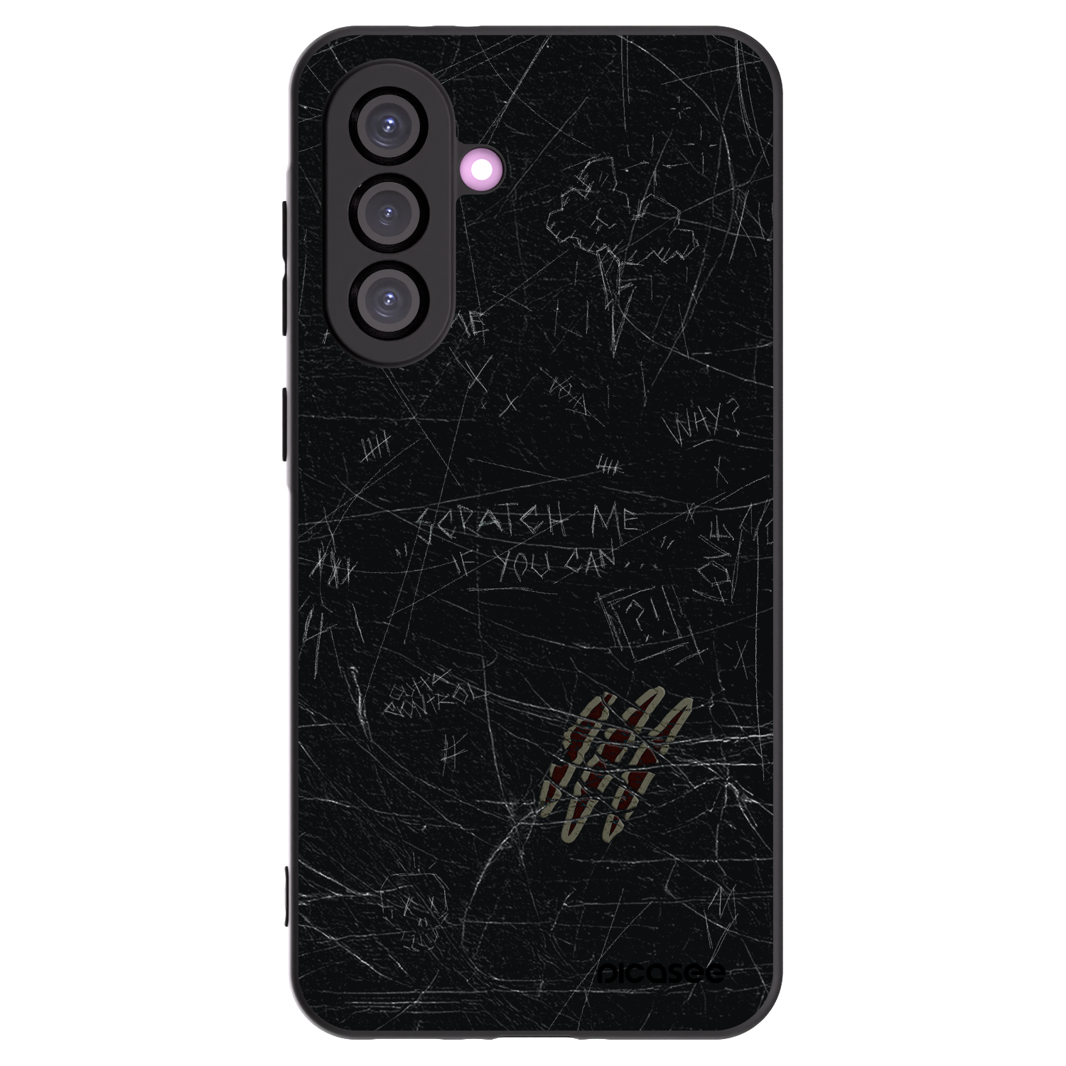 Picasee Μαύρη θήκη σιλικόνης για Samsung Galaxy A36 5G - SCRATCH