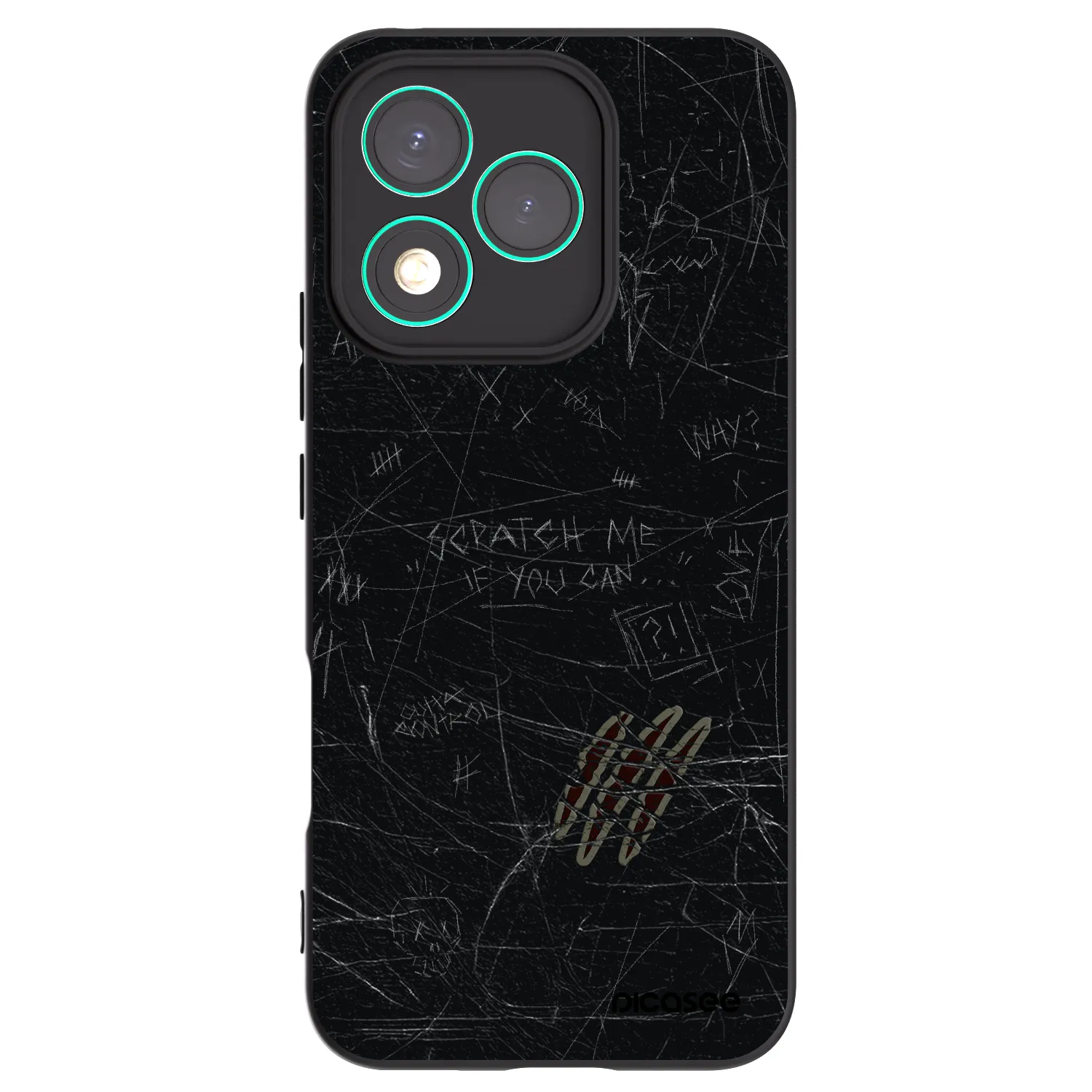 Picasee Μαύρη θήκη σιλικόνης για Honor 400 Lite 5G - SCRATCH