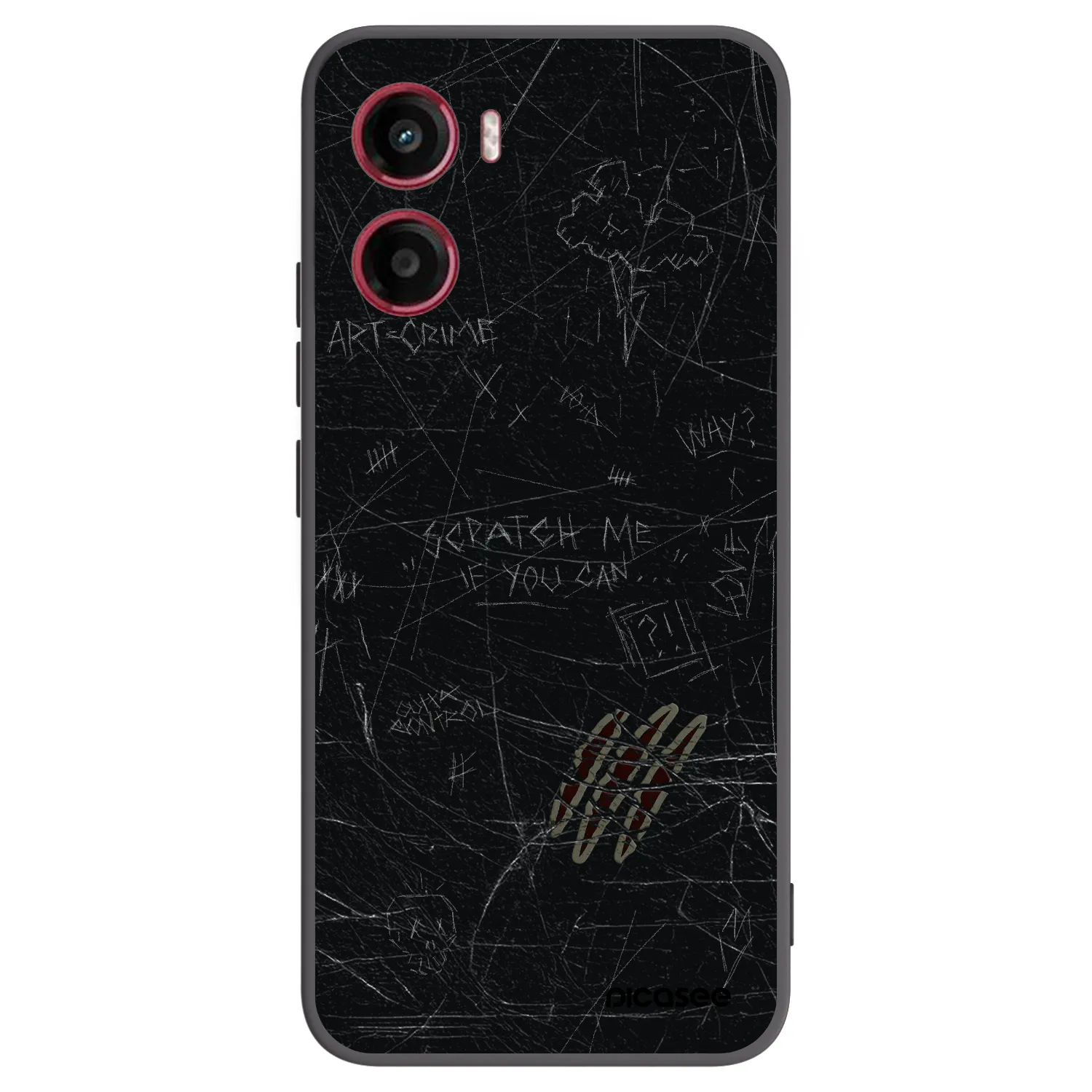 Picasee Μαύρη θήκη σιλικόνης για Motorola Moto G05 - SCRATCH
