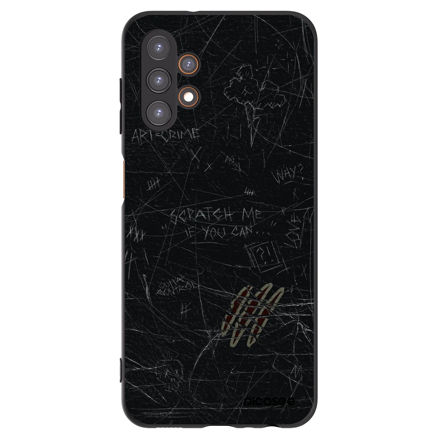 Picasee Μαύρη θήκη σιλικόνης για Samsung Galaxy A13 5G - SCRATCH