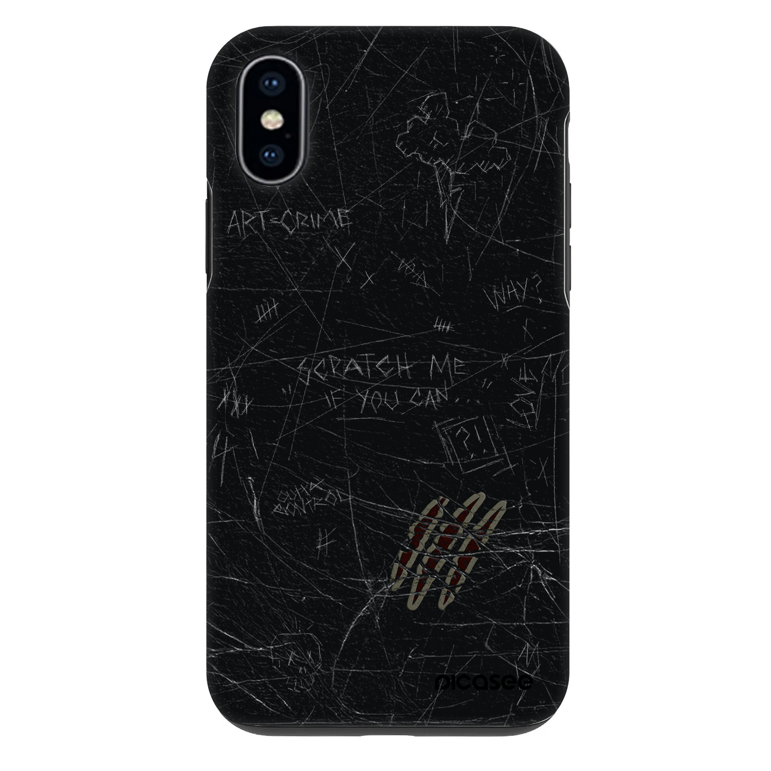 Picasee Fashion Case για Apple iPhone X/XS - SCRATCH