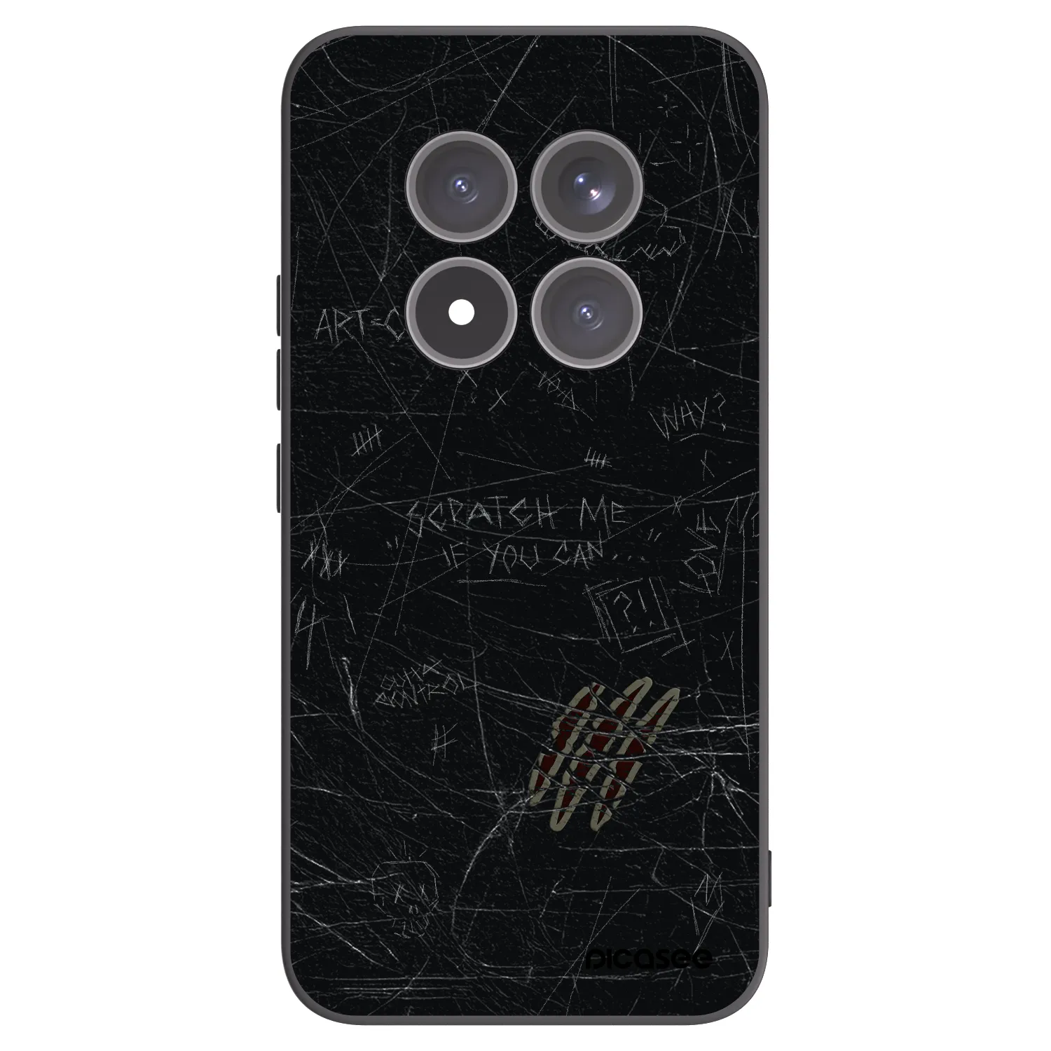 Picasee Μαύρη θήκη σιλικόνης για Xiaomi Redmi Note 15 Pro+ - SCRATCH