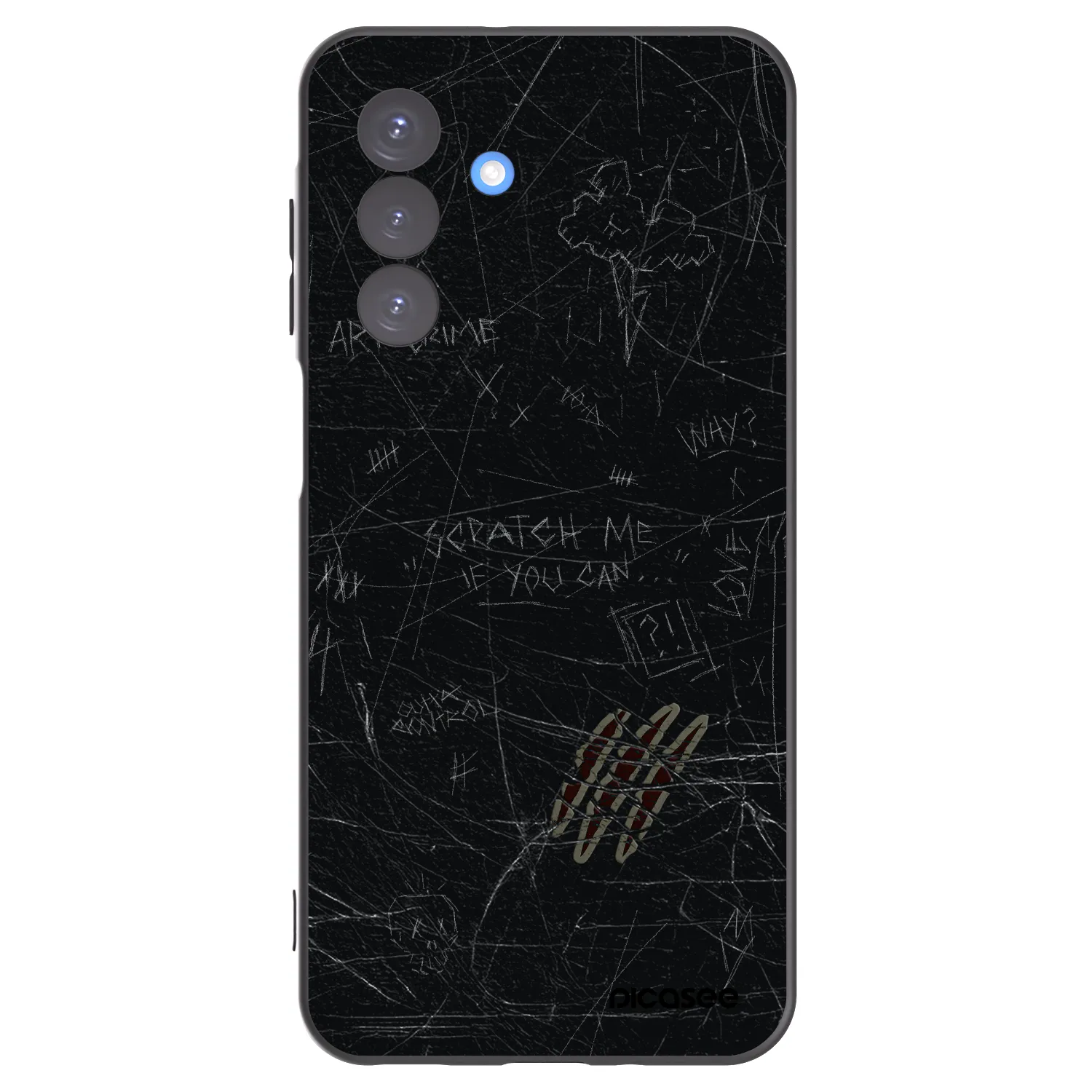 Picasee Μαύρη θήκη σιλικόνης για Samsung Galaxy A17 5G - SCRATCH