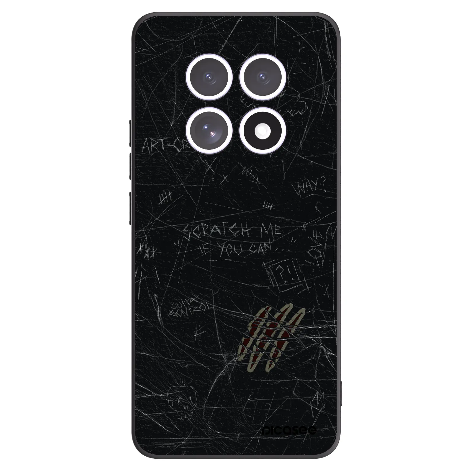 Picasee Μαύρη θήκη σιλικόνης για Xiaomi Redmi Note 15 - SCRATCH