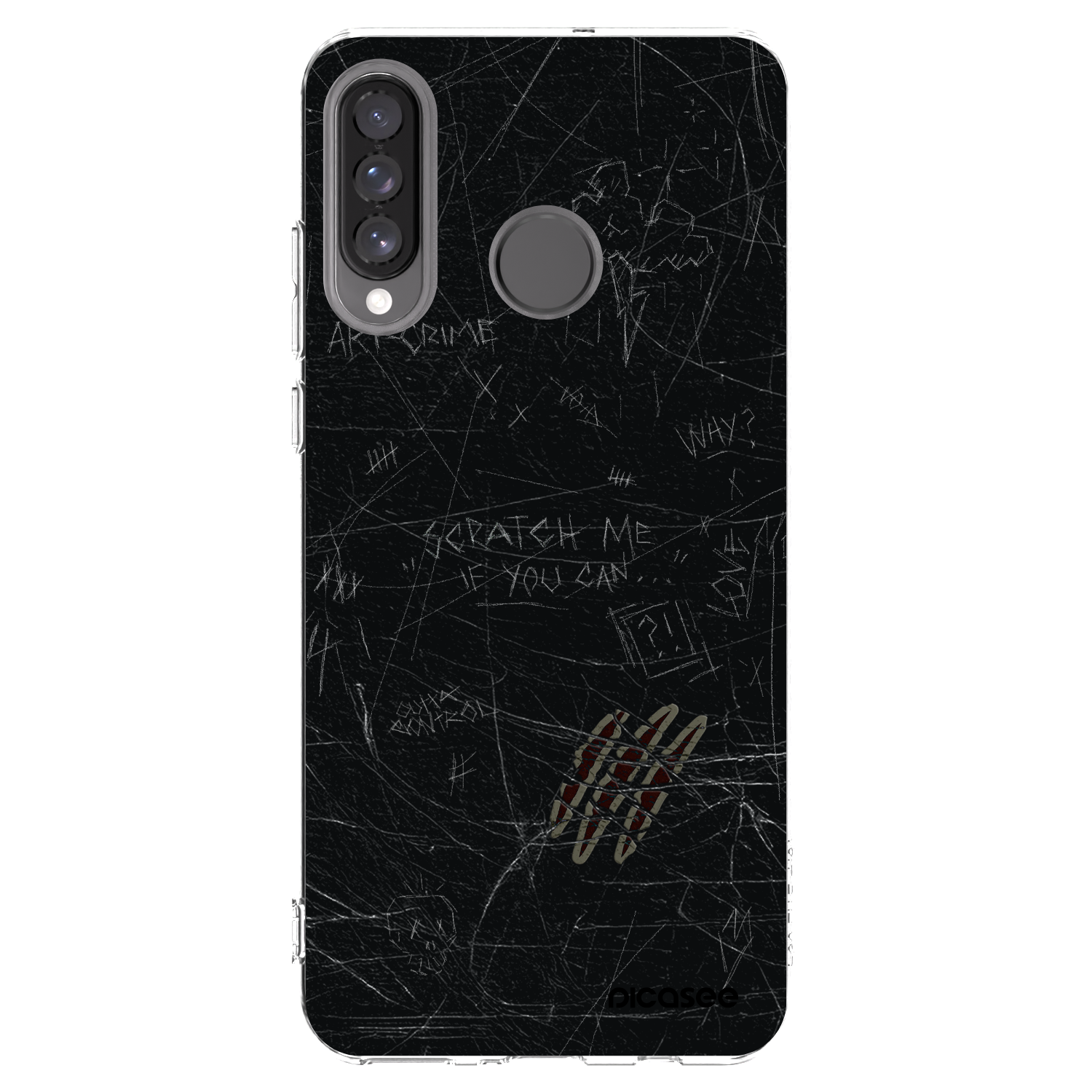 Picasee διαφανής θήκη σιλικόνης Huawei P30 Lite - SCRATCH