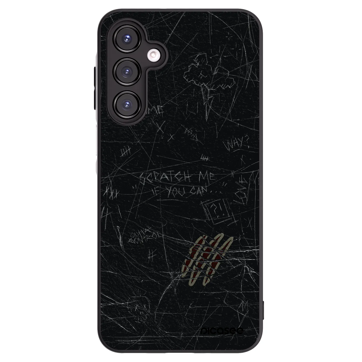 Picasee Μαύρη θήκη σιλικόνης για Samsung Galaxy A16 4G - SCRATCH