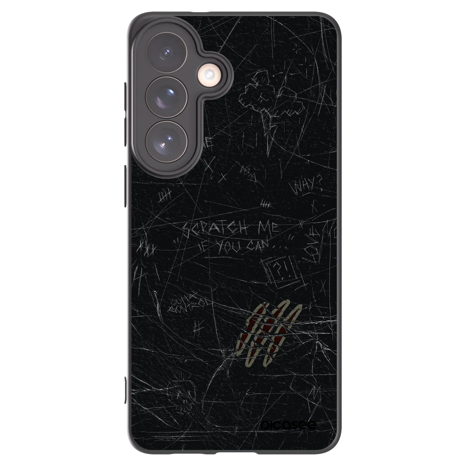 Picasee Μαύρη θήκη σιλικόνης για Samsung Galaxy S26+ - SCRATCH