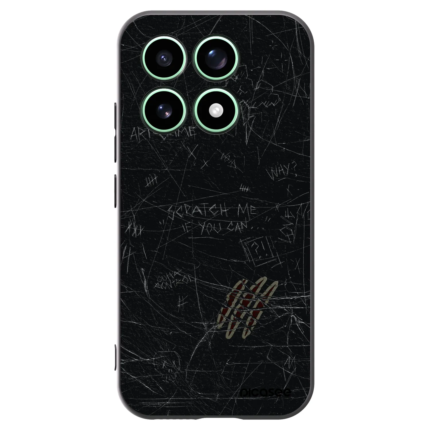 Picasee Μαύρη θήκη σιλικόνης για Xiaomi 17 - SCRATCH