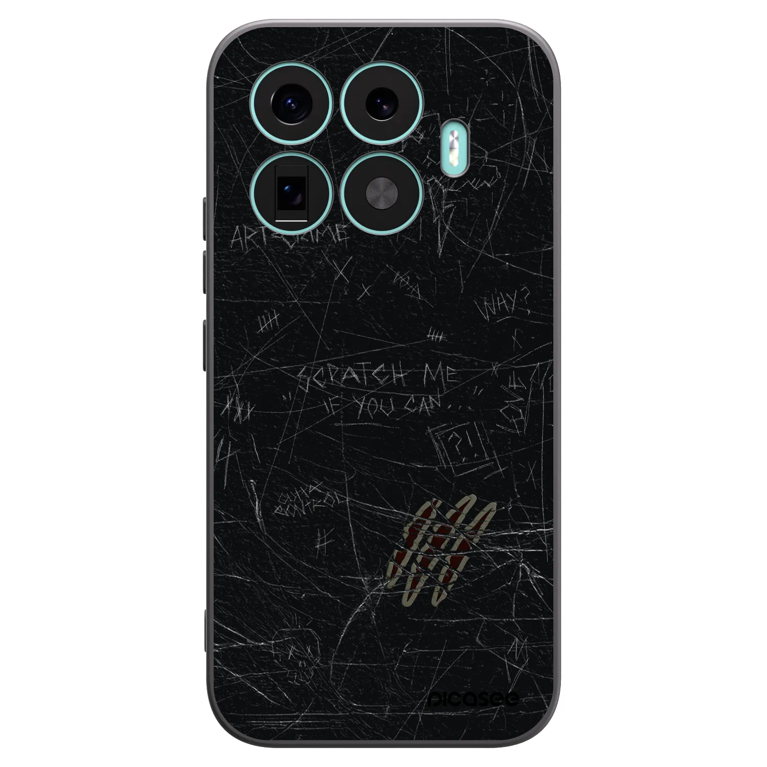 Picasee Μαύρη θήκη σιλικόνης για Xiaomi 17T - SCRATCH