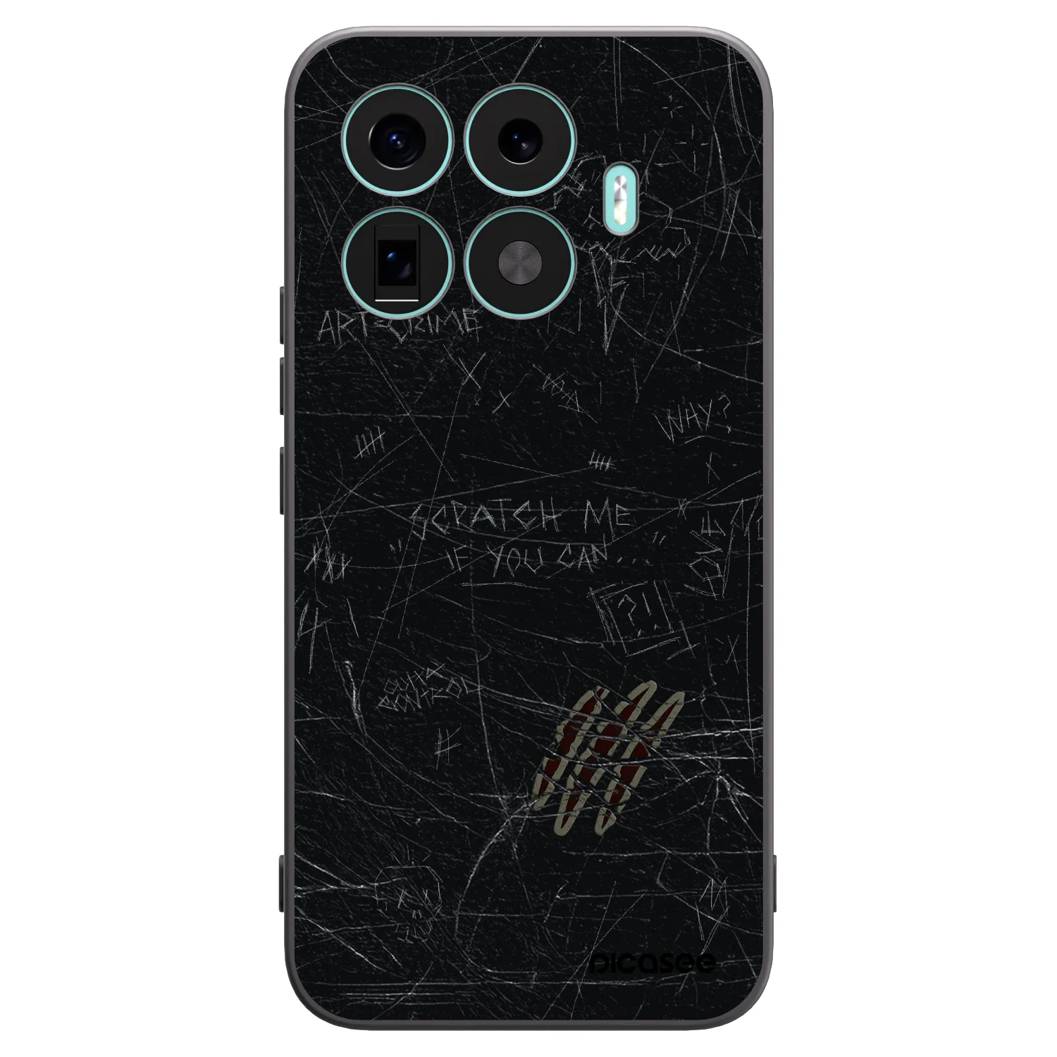 Picasee Μαύρη θήκη σιλικόνης για Xiaomi 17T Pro - SCRATCH